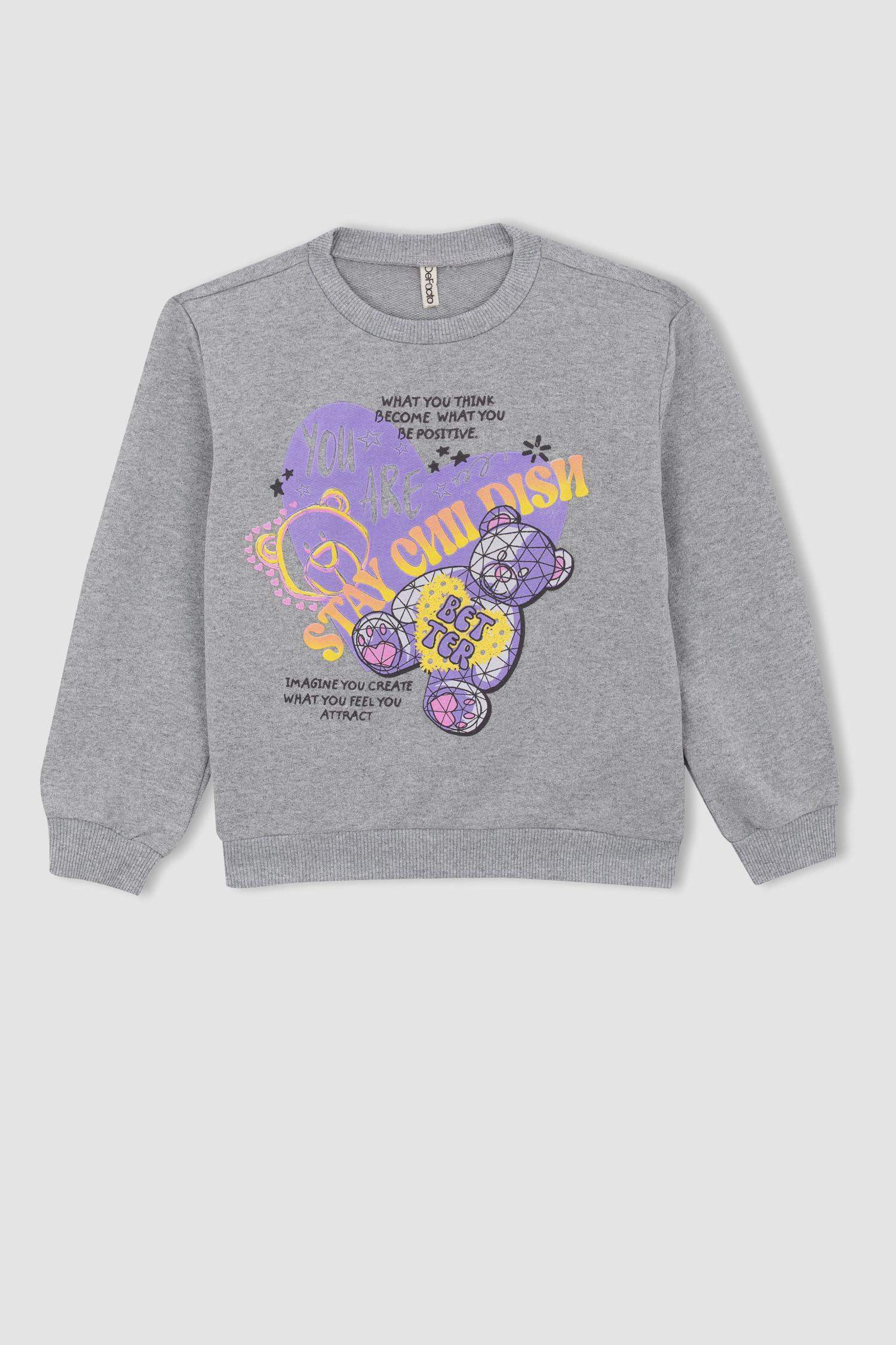 Світшот стандартного крою з тонкої тканини для дівчаток