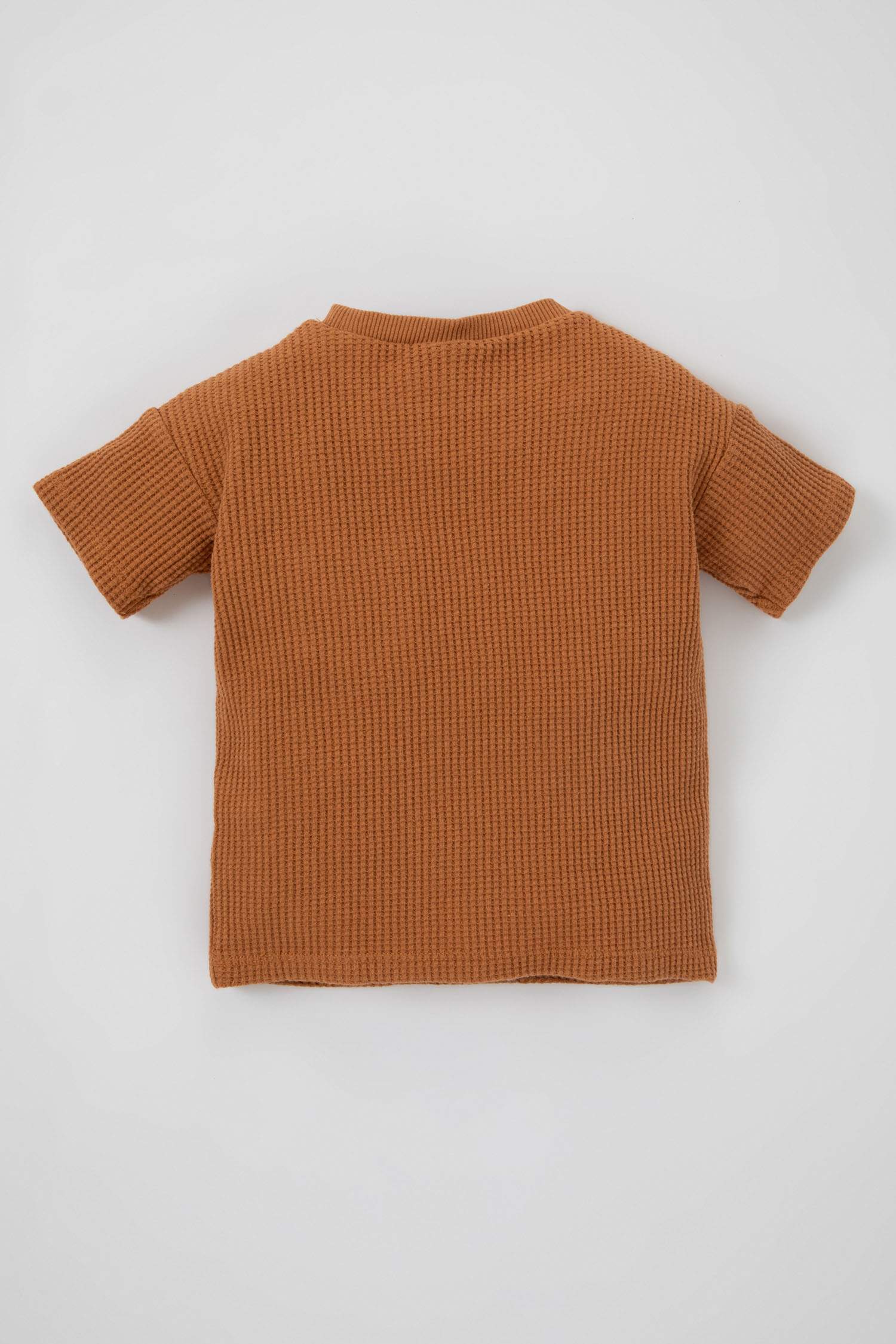 Erkek Bebek Waffle Kısa Kollu Tişört