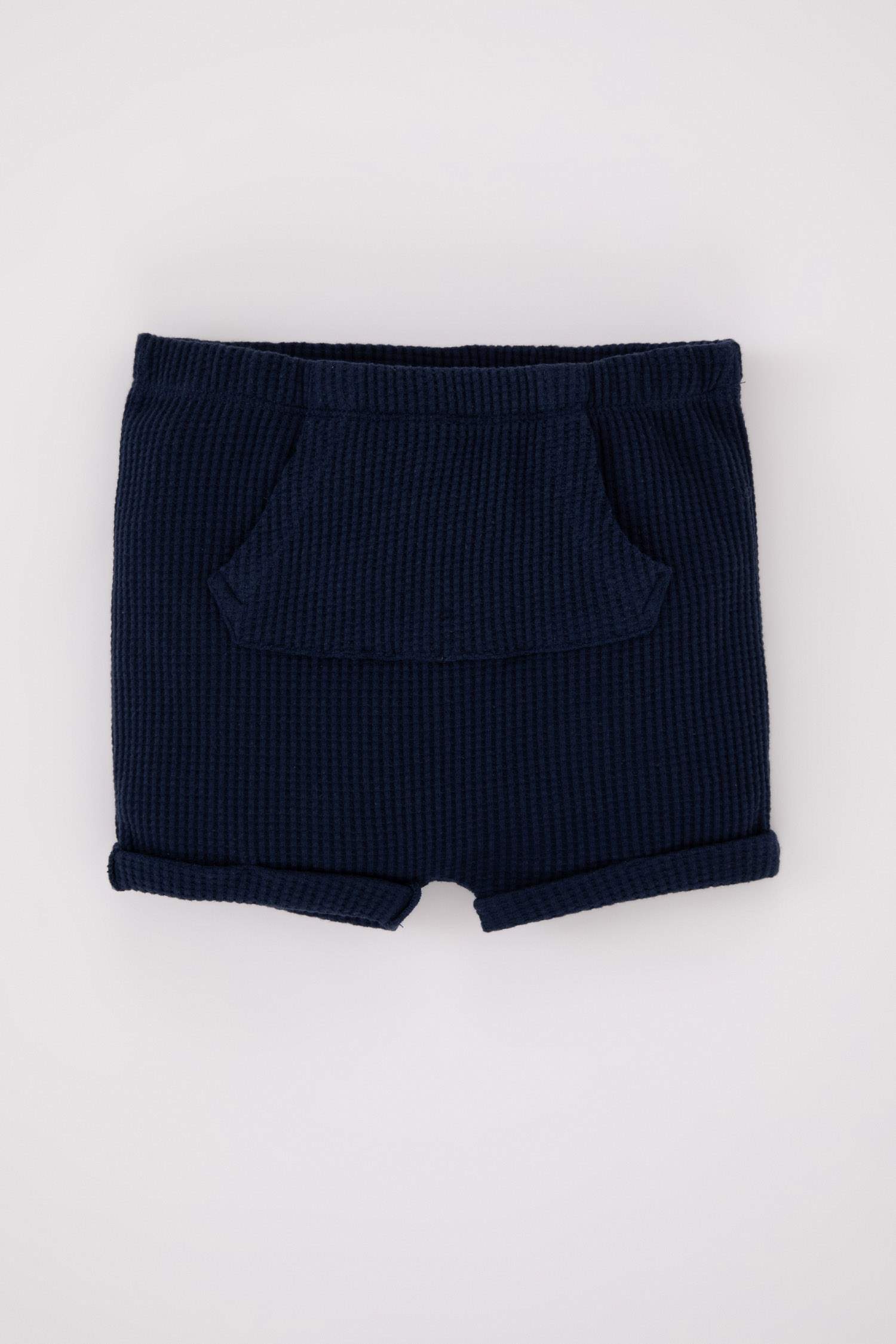 Baby Boy Kangaroo Pocket Waffle Shorts