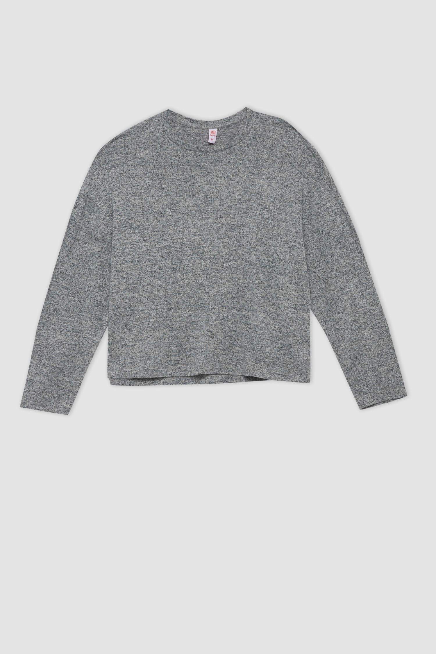 Fall in Love Regular Fit Basic Viscose Pajama Top