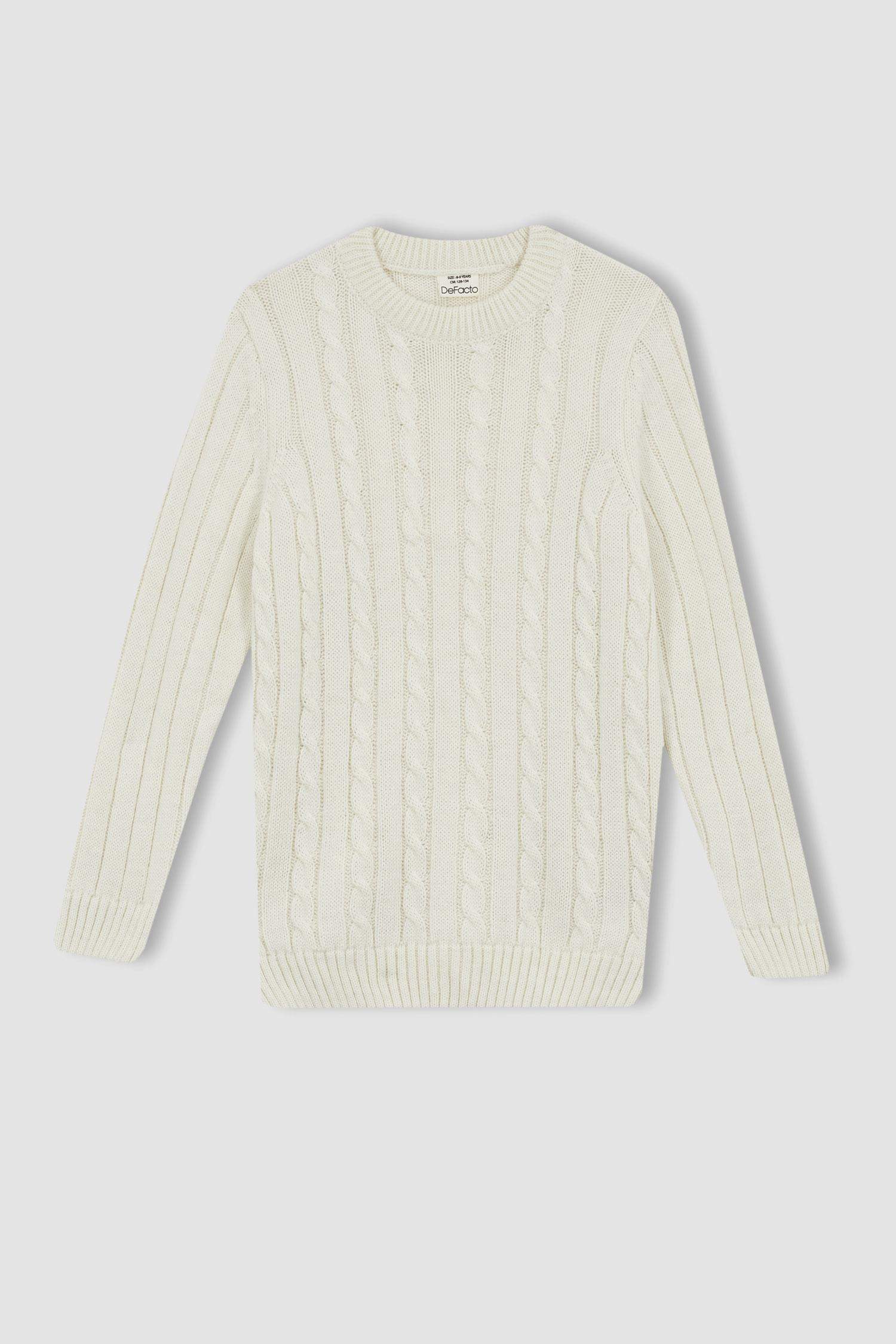 Свитер с круглым вырезом для мальчиков