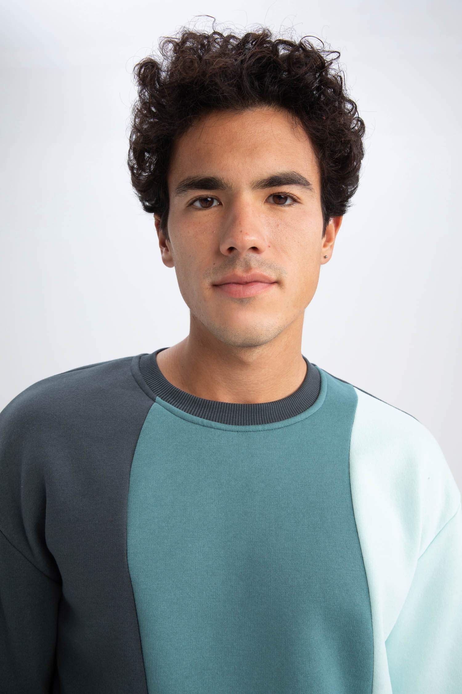 Boxy Fit Crew Neck Sweatshirt