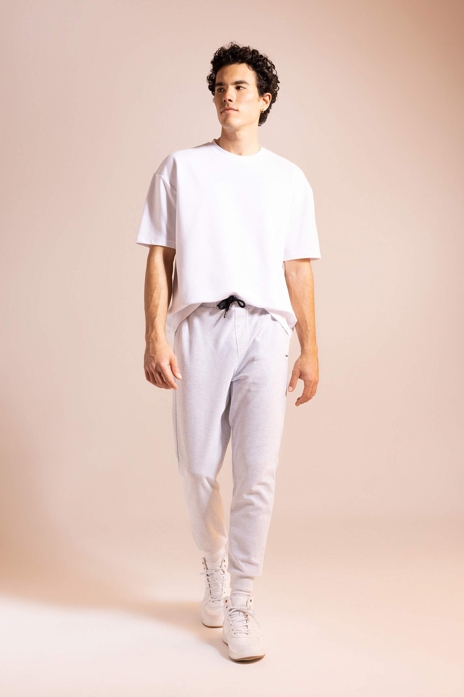 Regular Fit Cepli Beli Bağcıklı İnce Eşofman Altı