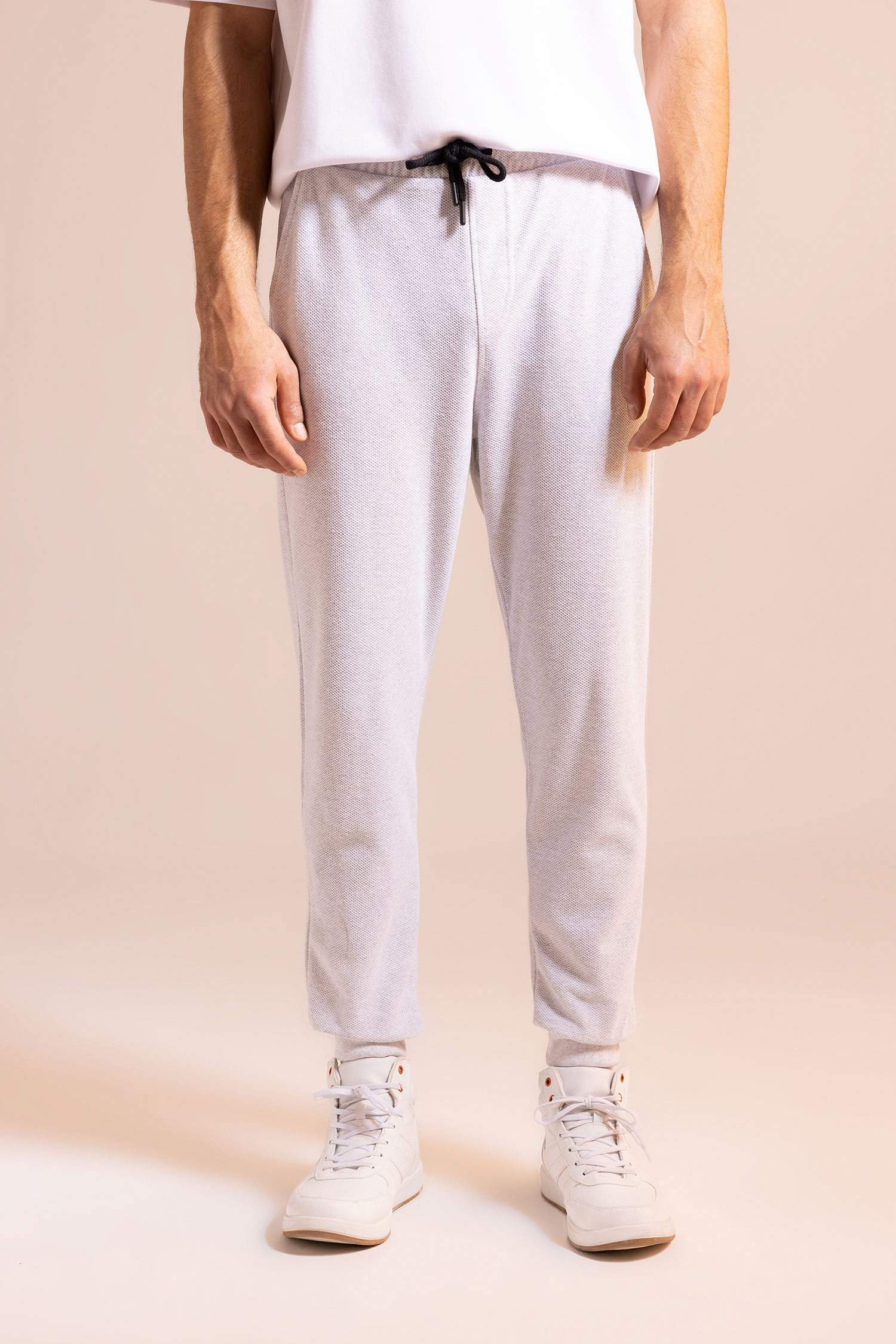 Regular Fit Cepli Beli Bağcıklı İnce Eşofman Altı