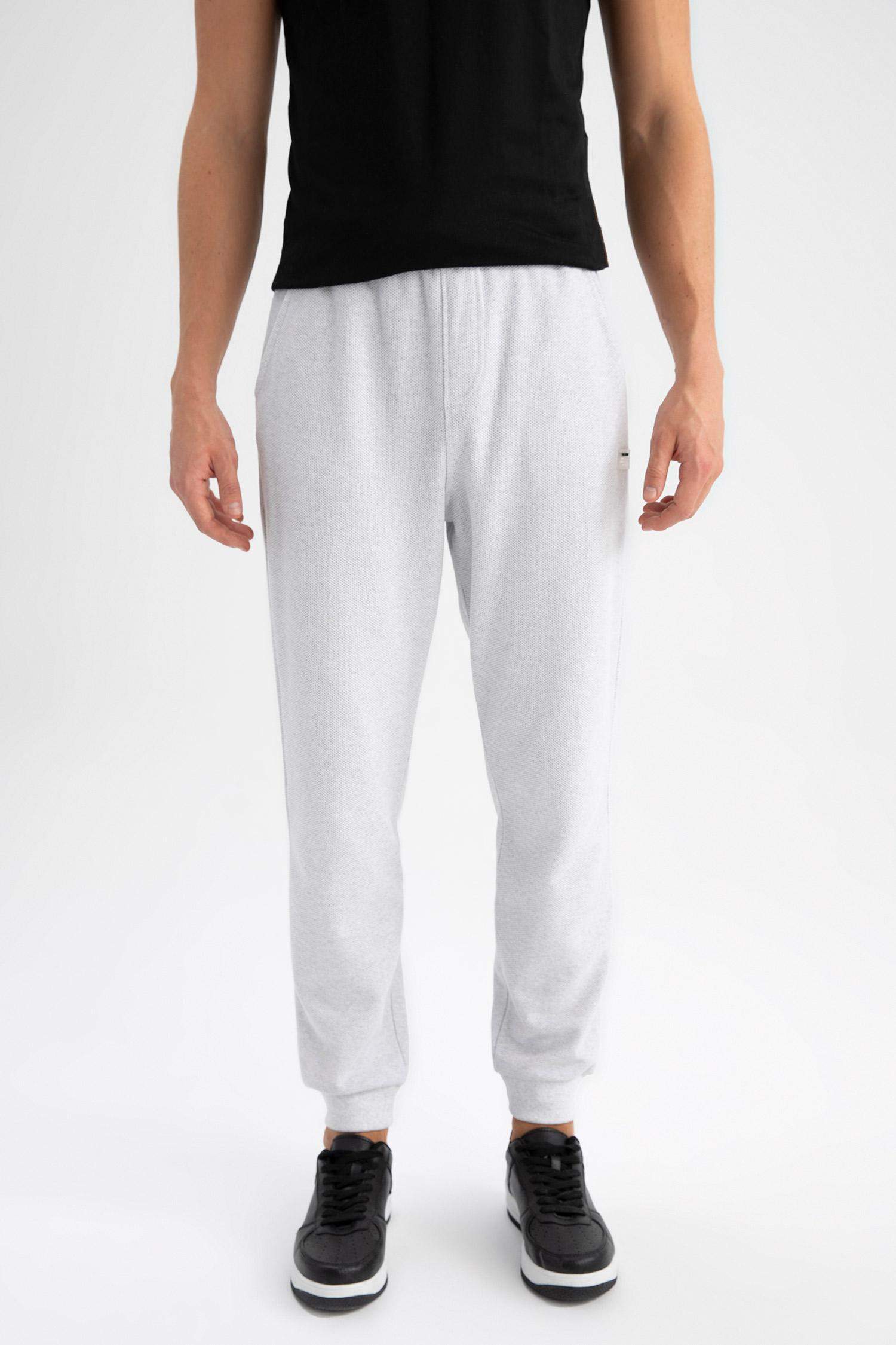 Regular Fit Cepli Beli Bağcıklı İnce Eşofman Altı