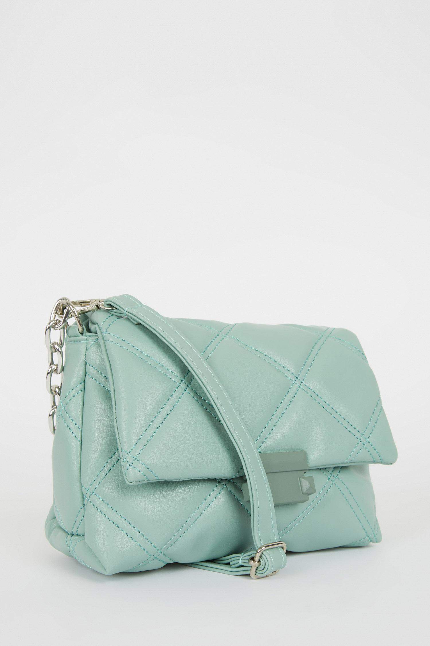 Turquoise Woman Faux Leather Shoulder bag 2716668 | DeFacto