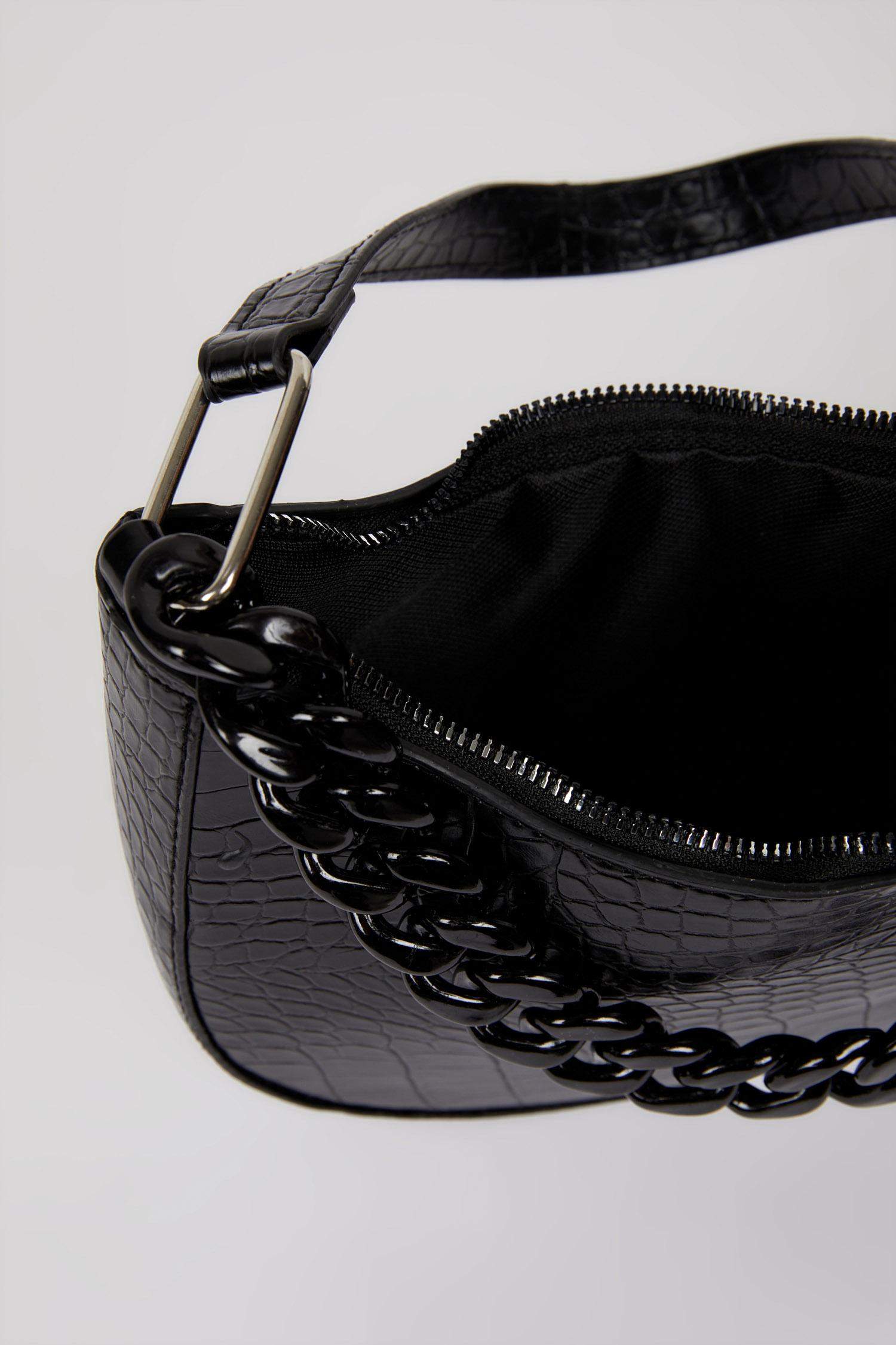 Black WOMEN Women Faux Leather Shoulder Bag 2721804 | DeFacto