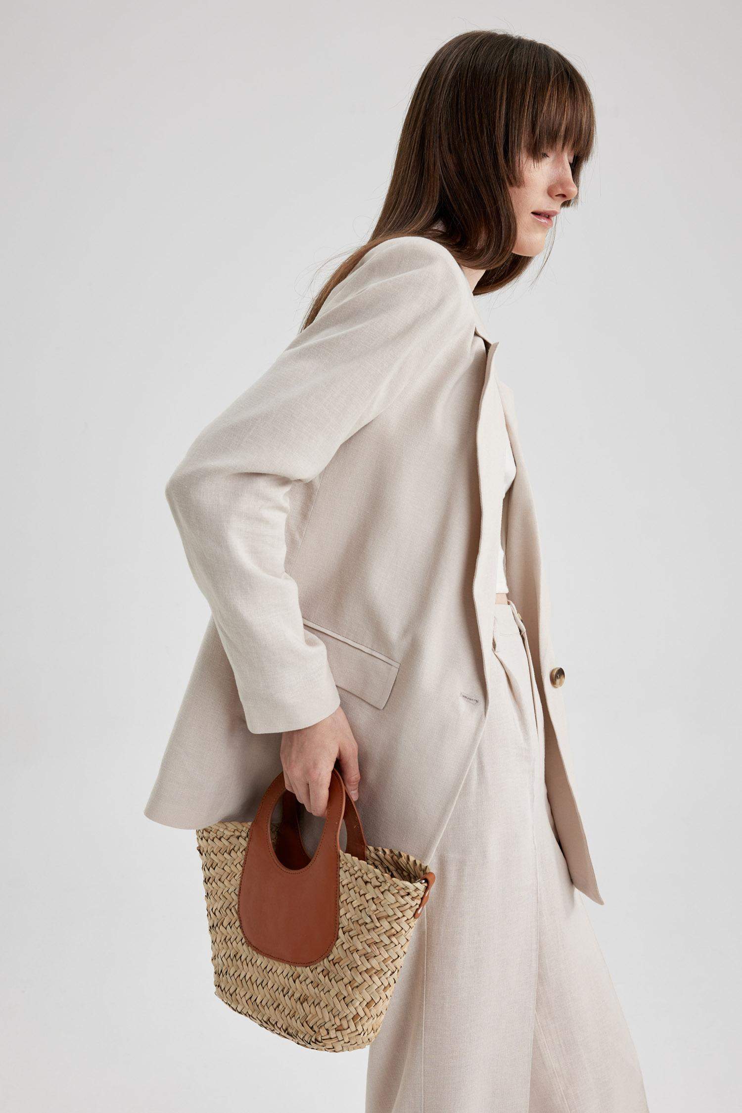 Купить На Вайлдберриз Льняной Женский Пиджак Оверсайз