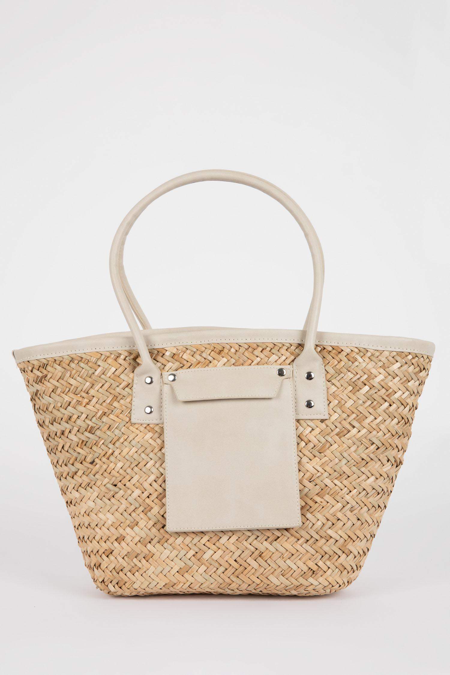 Beige WOMAN Women Straw Shoulder Bag 2723604 DeFacto