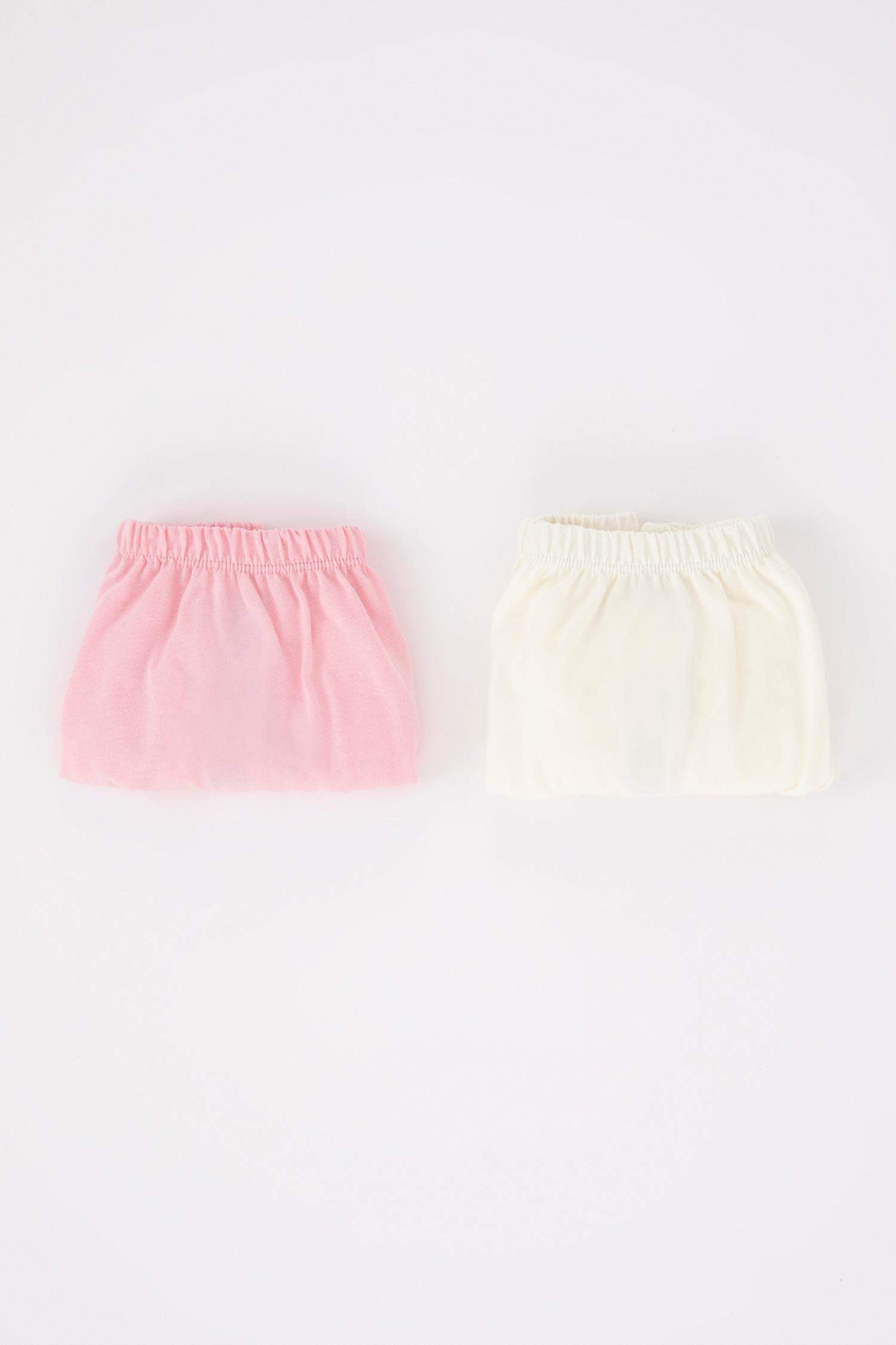Baby Girl Newborn Combed Cotton 2-Pack Panties