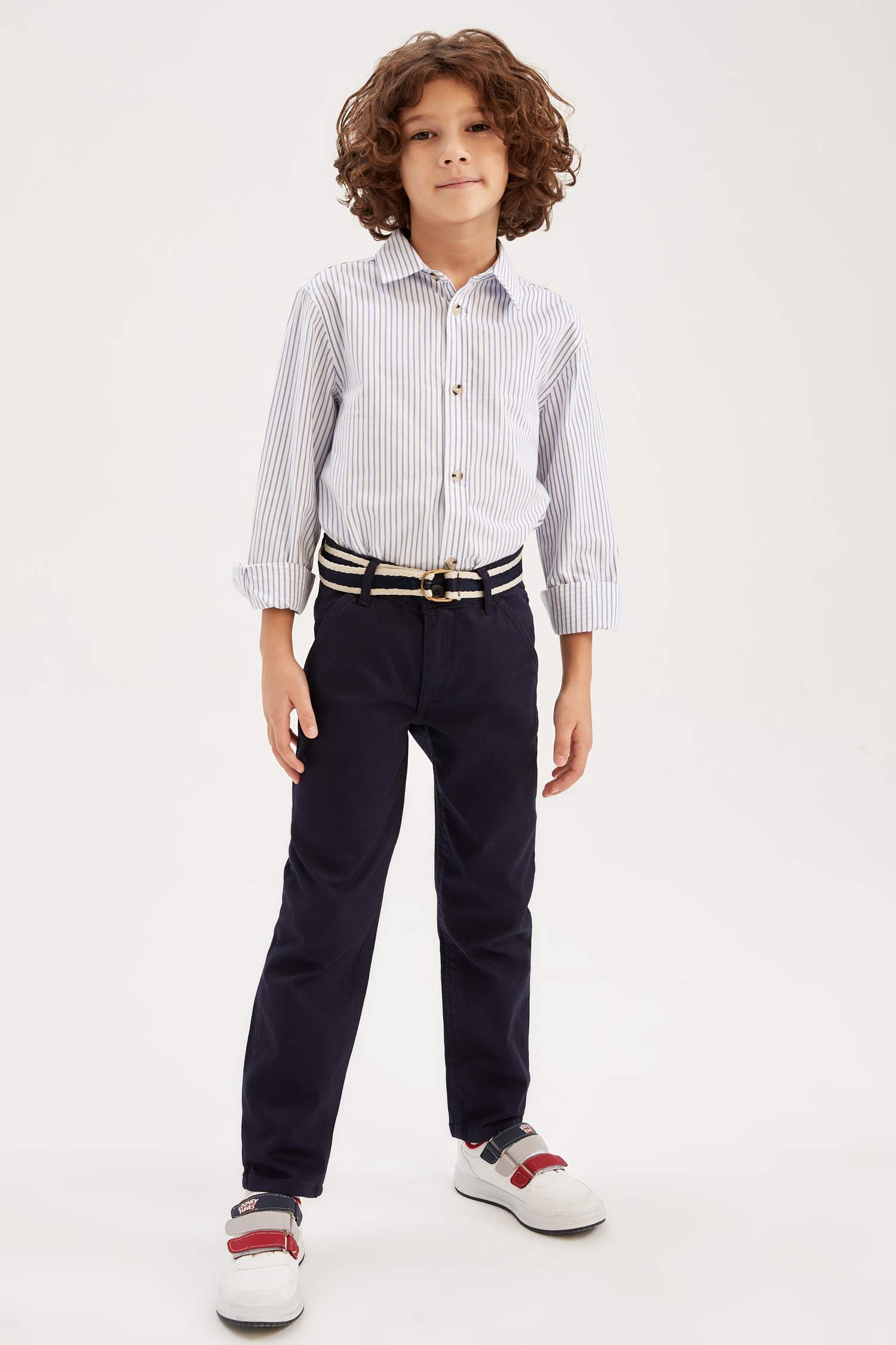 Boy Chino Pants with Belt Gift