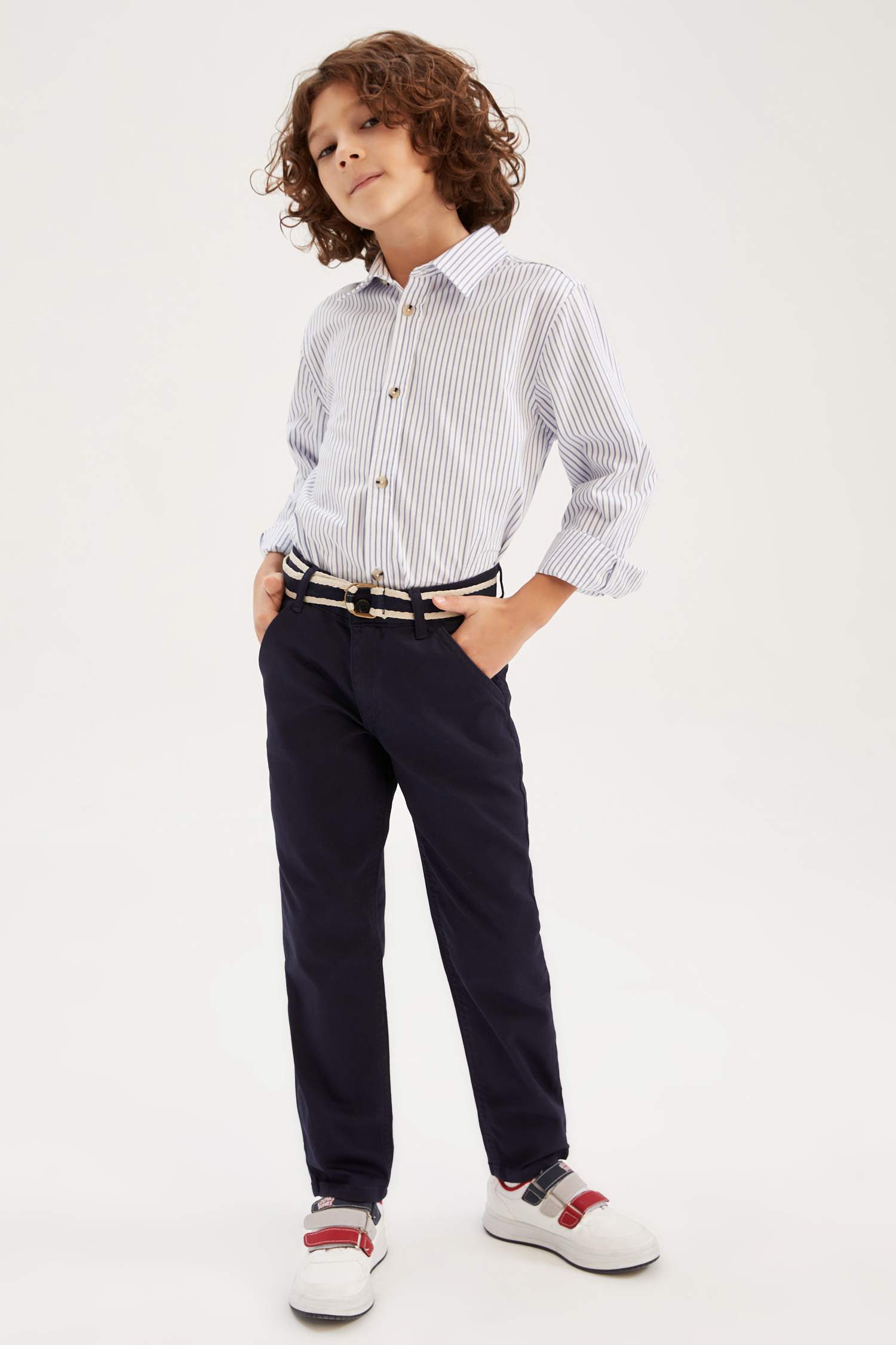 Boy Chino Pants with Belt Gift