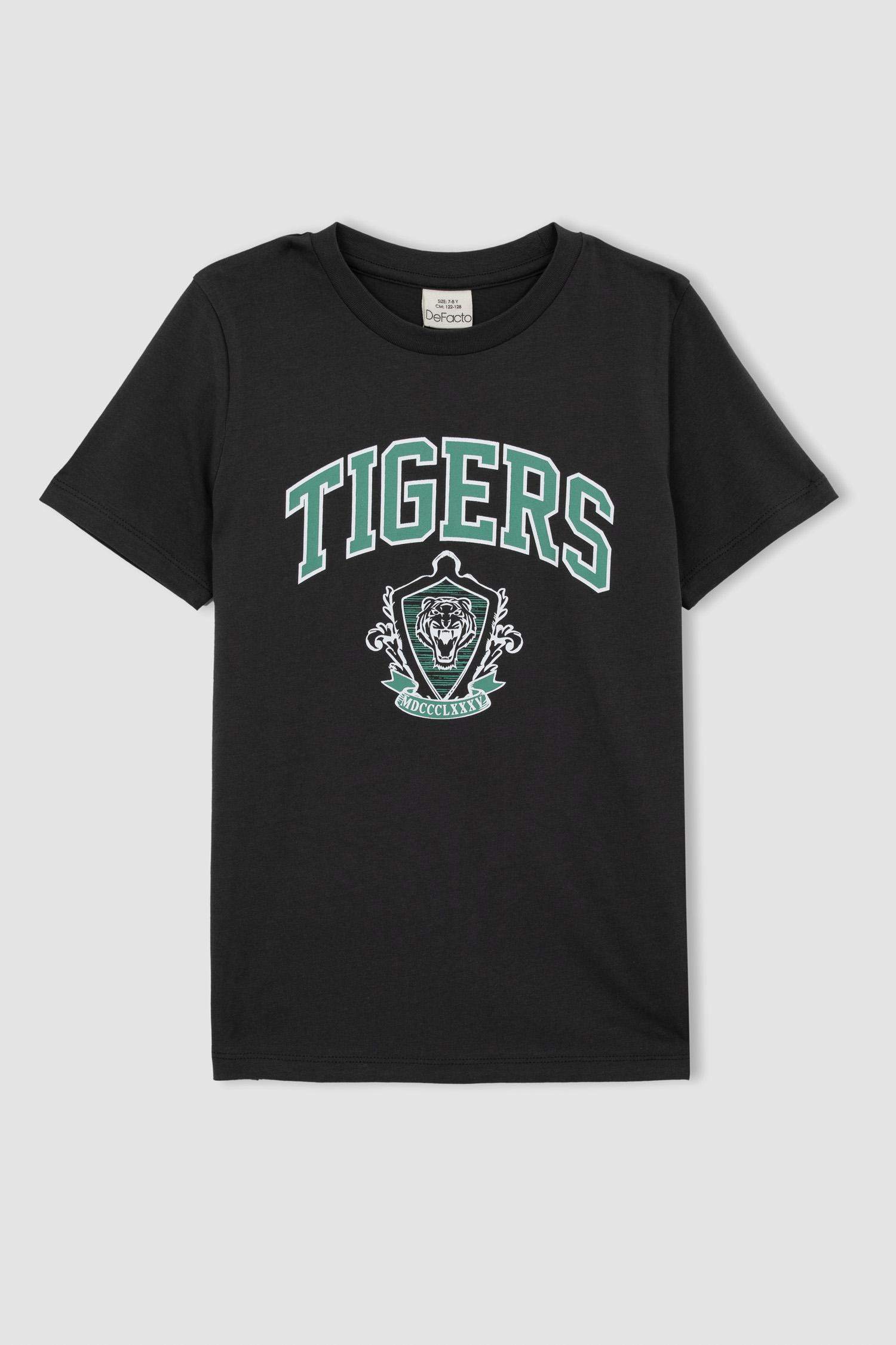 Boy Regular Fit Crew Neck Printed Short Sleeve T-Shirt