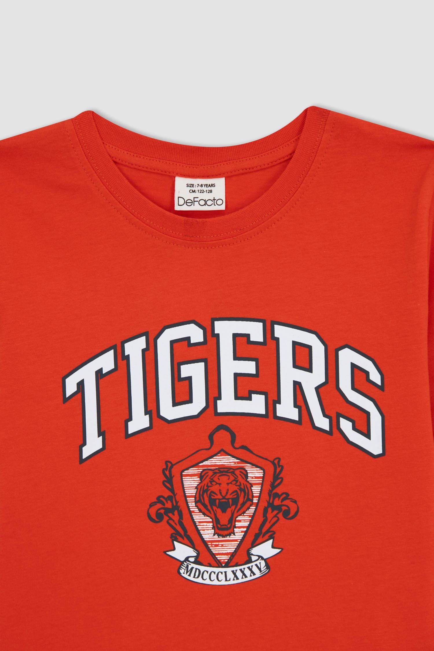 Boy Regular Fit Crew Neck Printed Short Sleeve T-Shirt