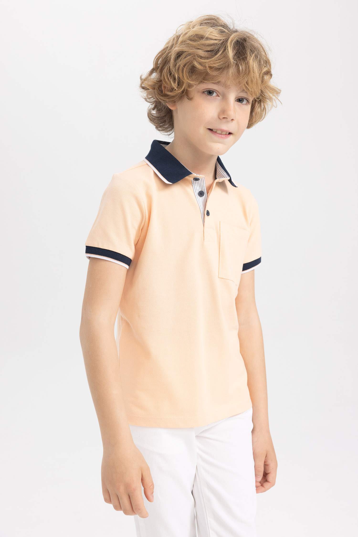 تي شيرت بولو ولادي بقصة عادية