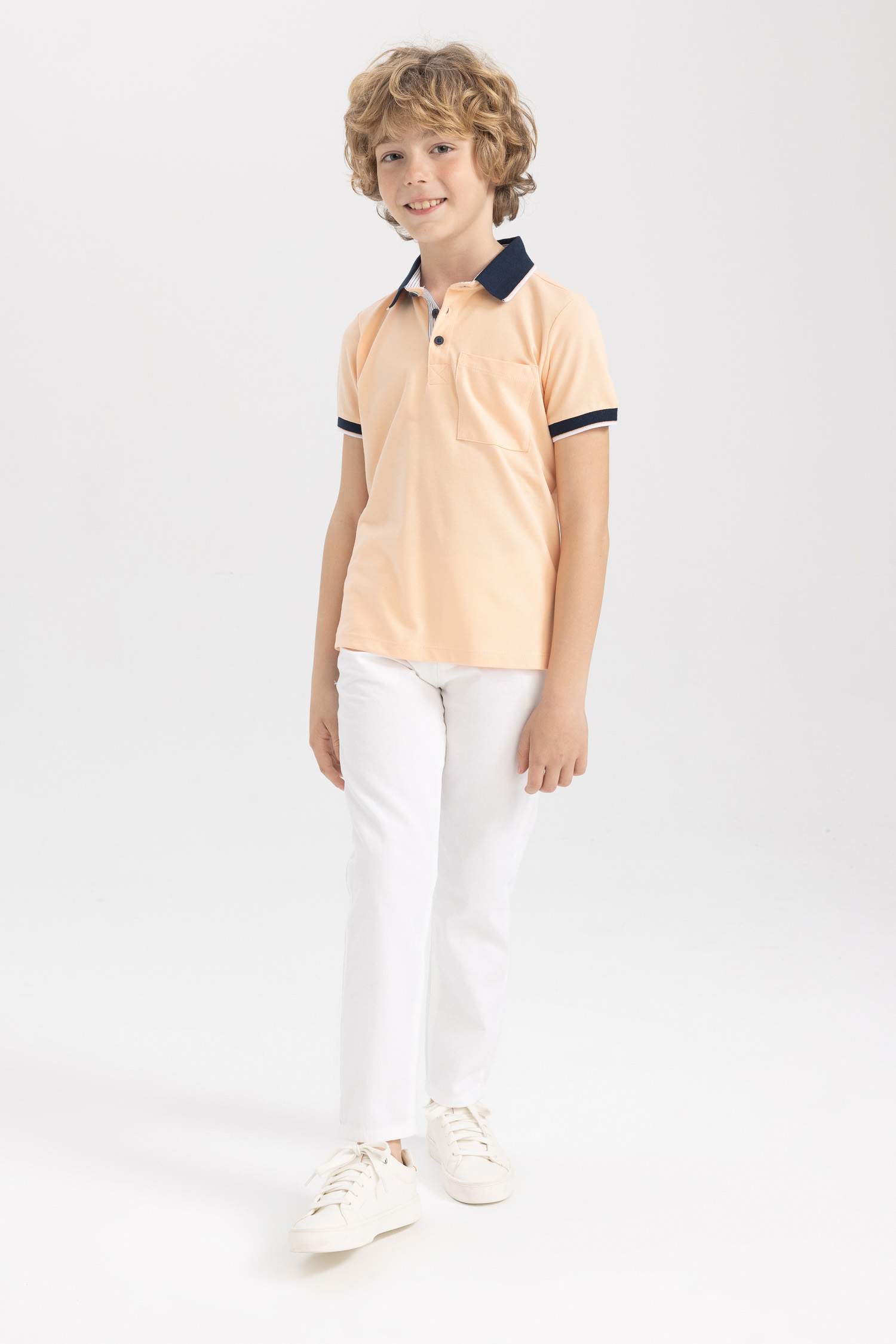 تي شيرت بولو ولادي بقصة عادية