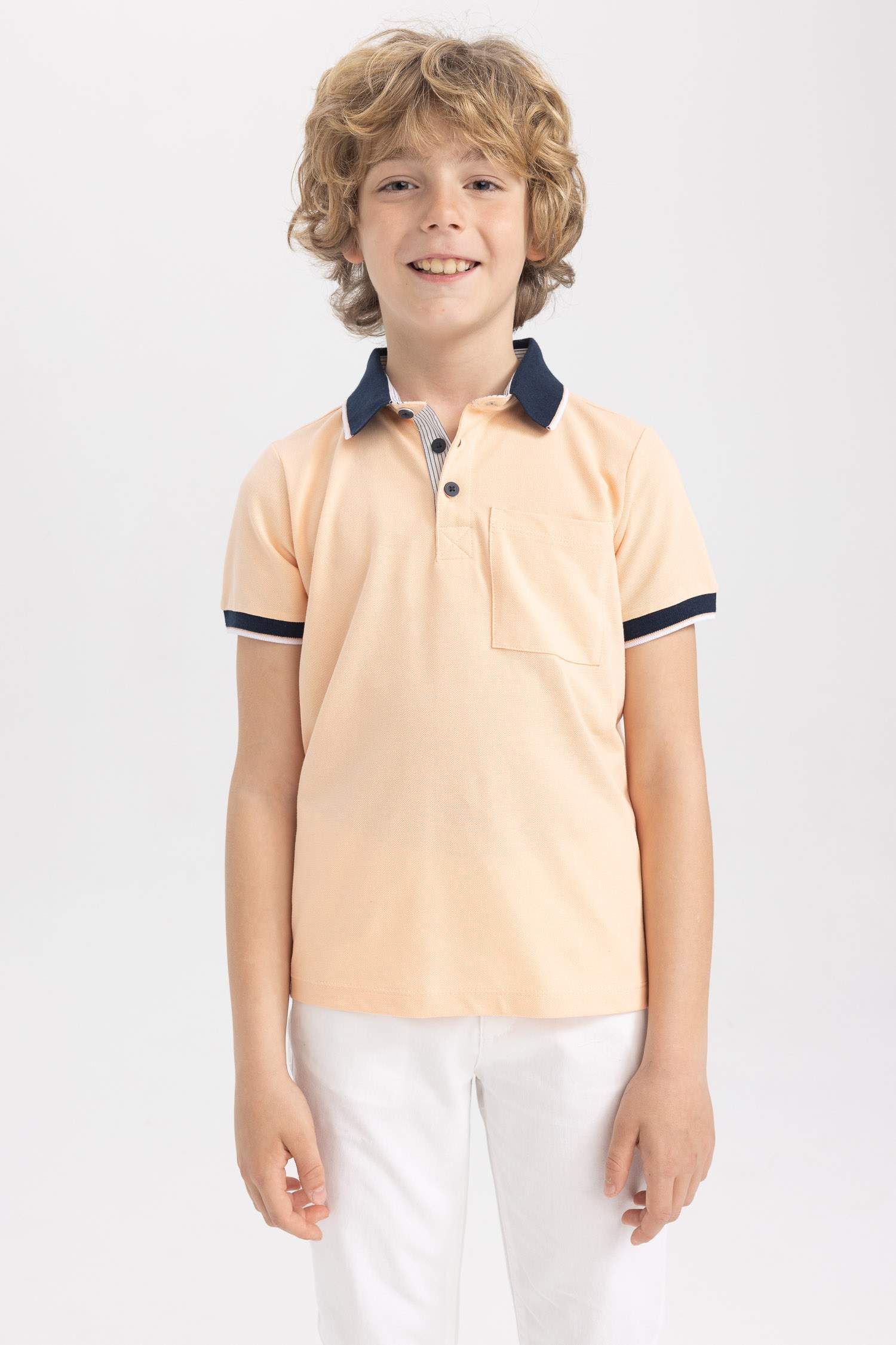 تي شيرت بولو ولادي بقصة عادية