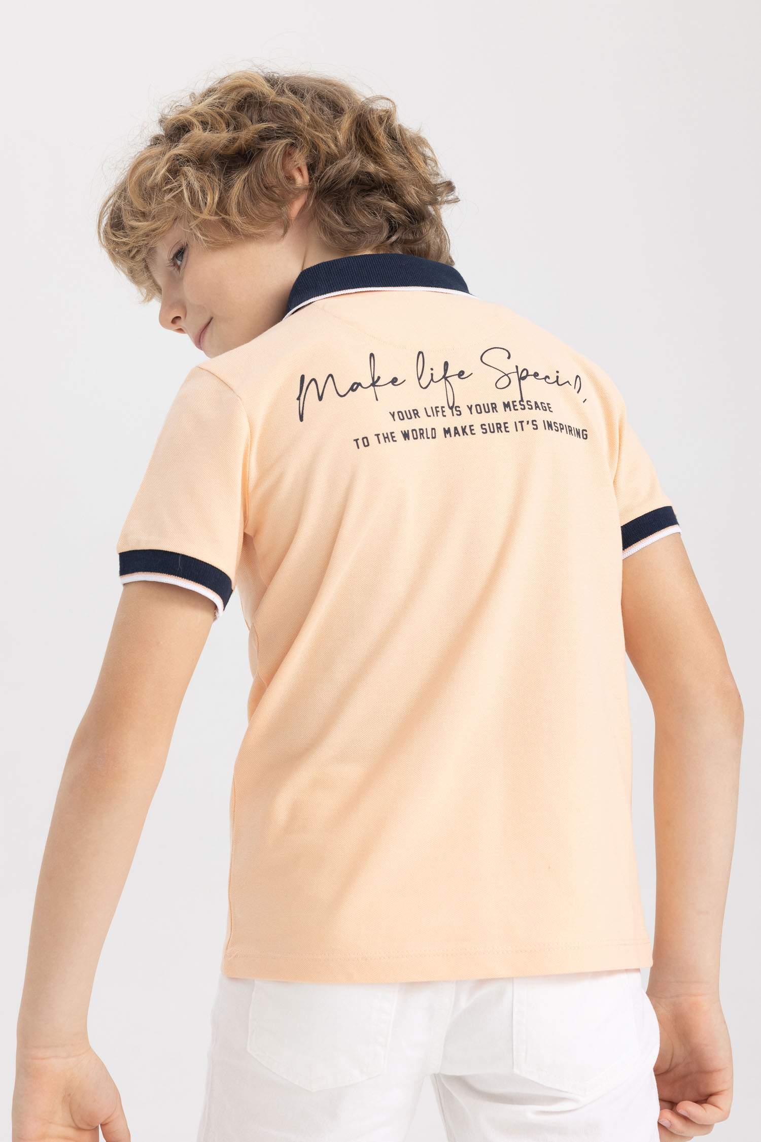 تي شيرت بولو ولادي بقصة عادية