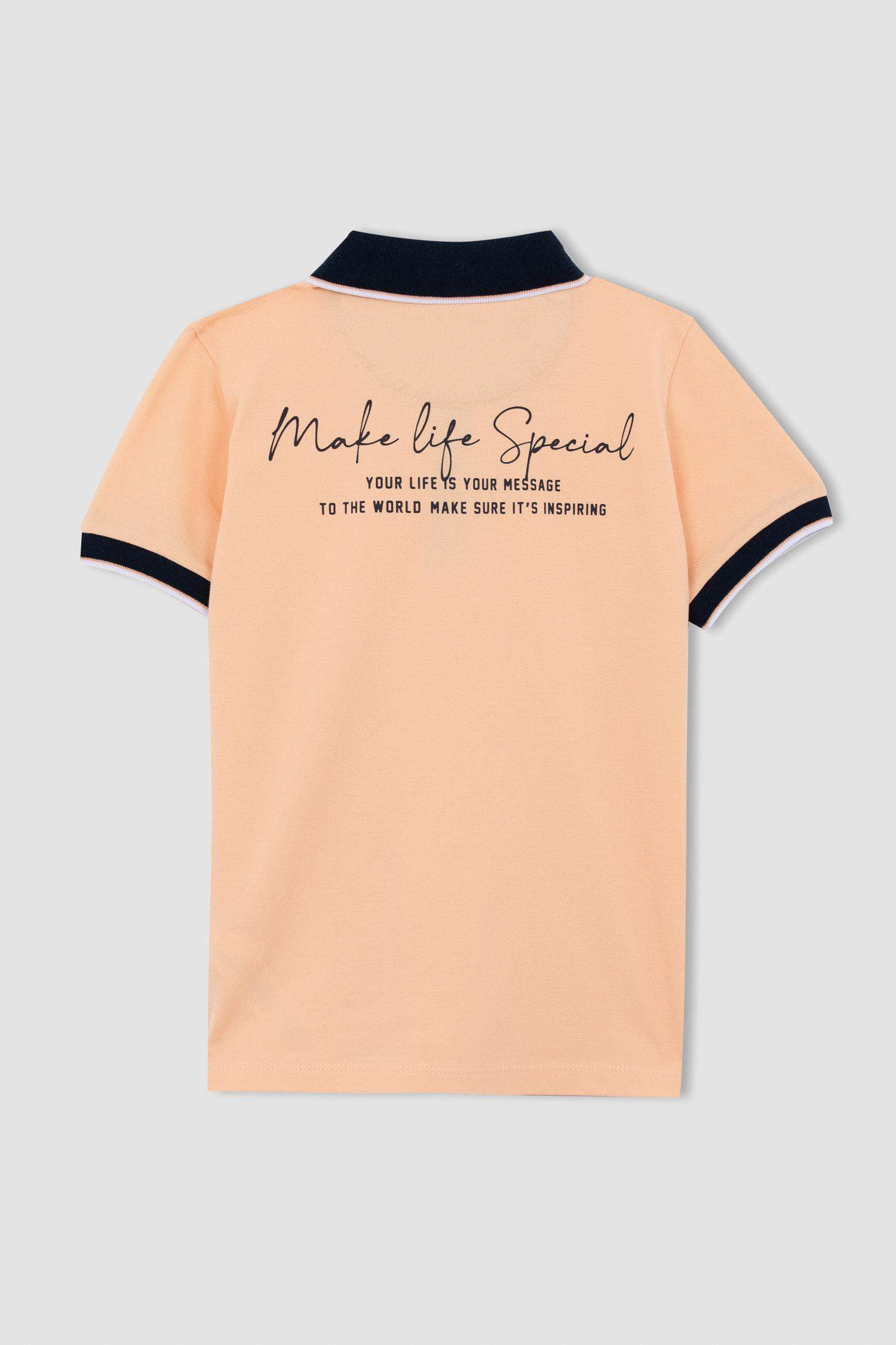 تي شيرت بولو ولادي بقصة عادية