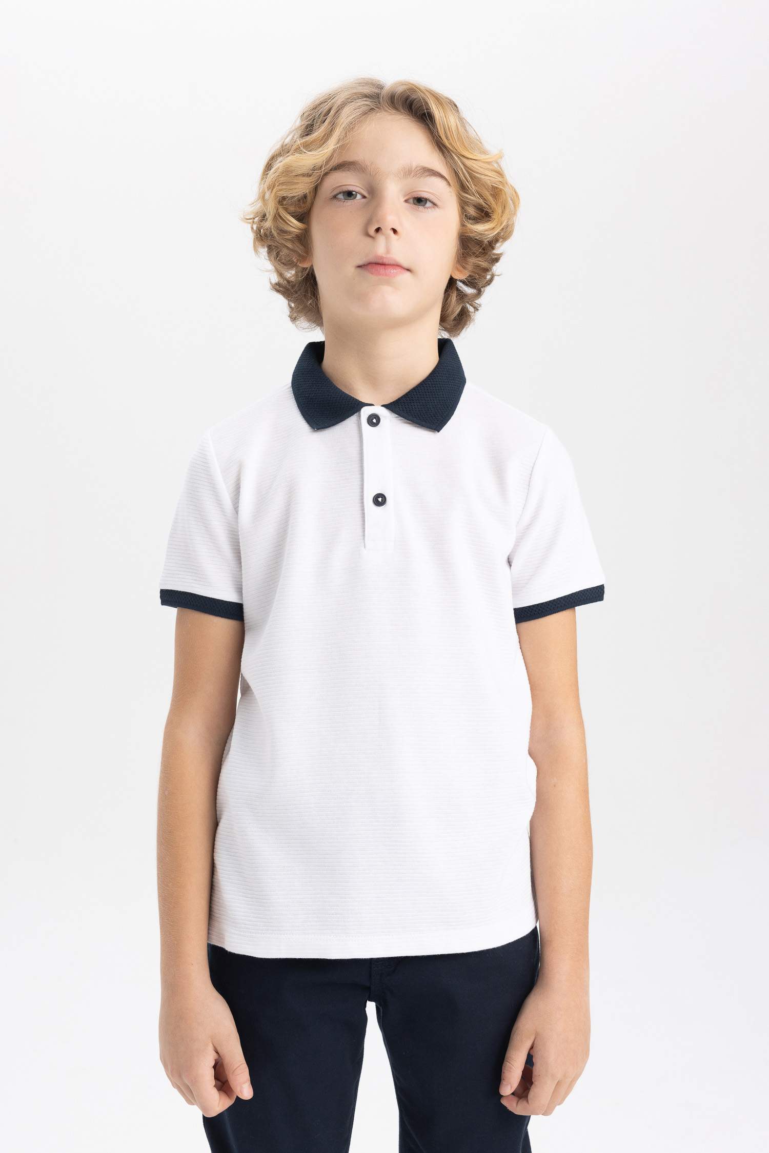 Boy Short Sleeve Polo T-Shirt