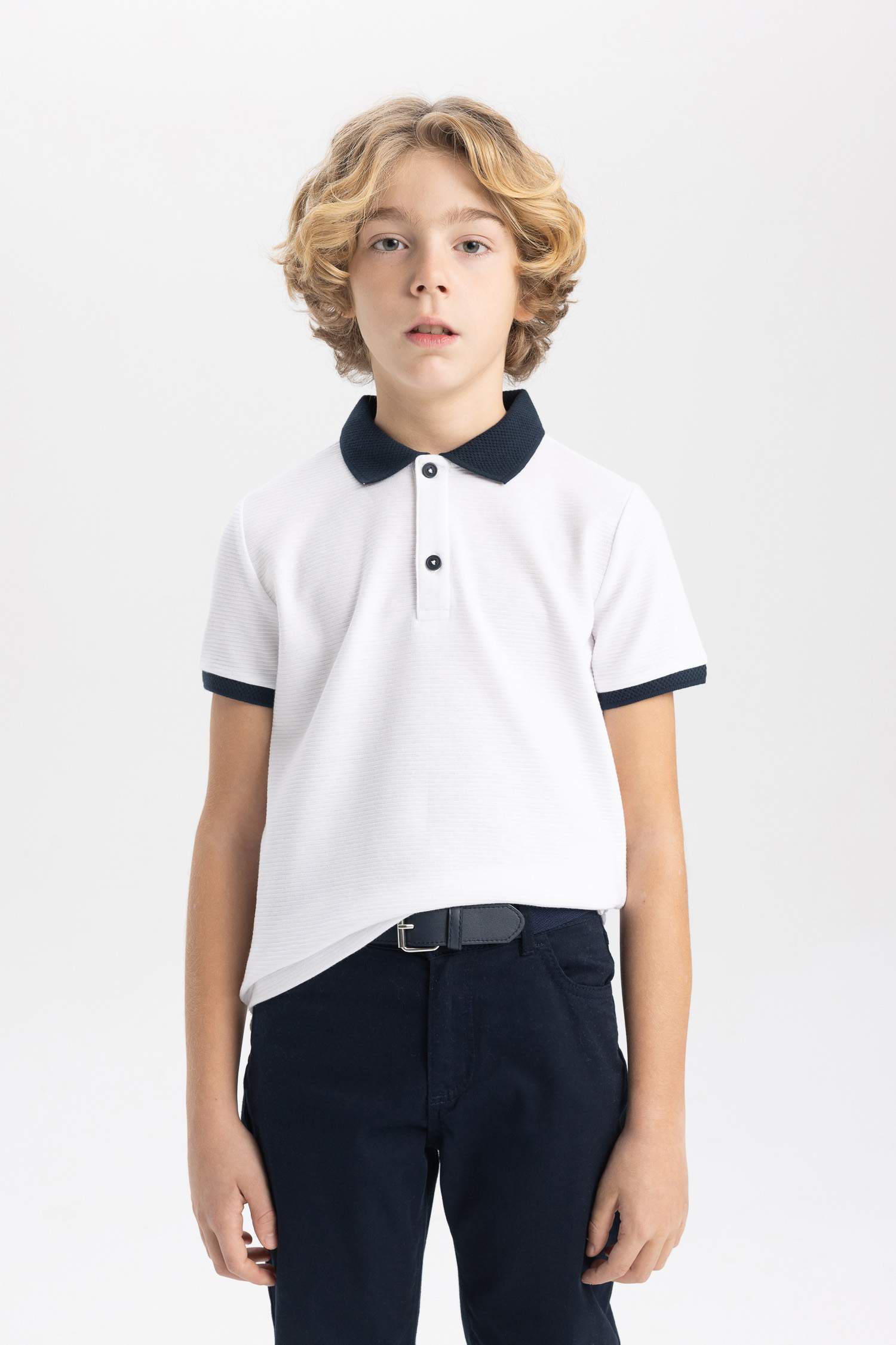 Boy Short Sleeve Polo T-Shirt