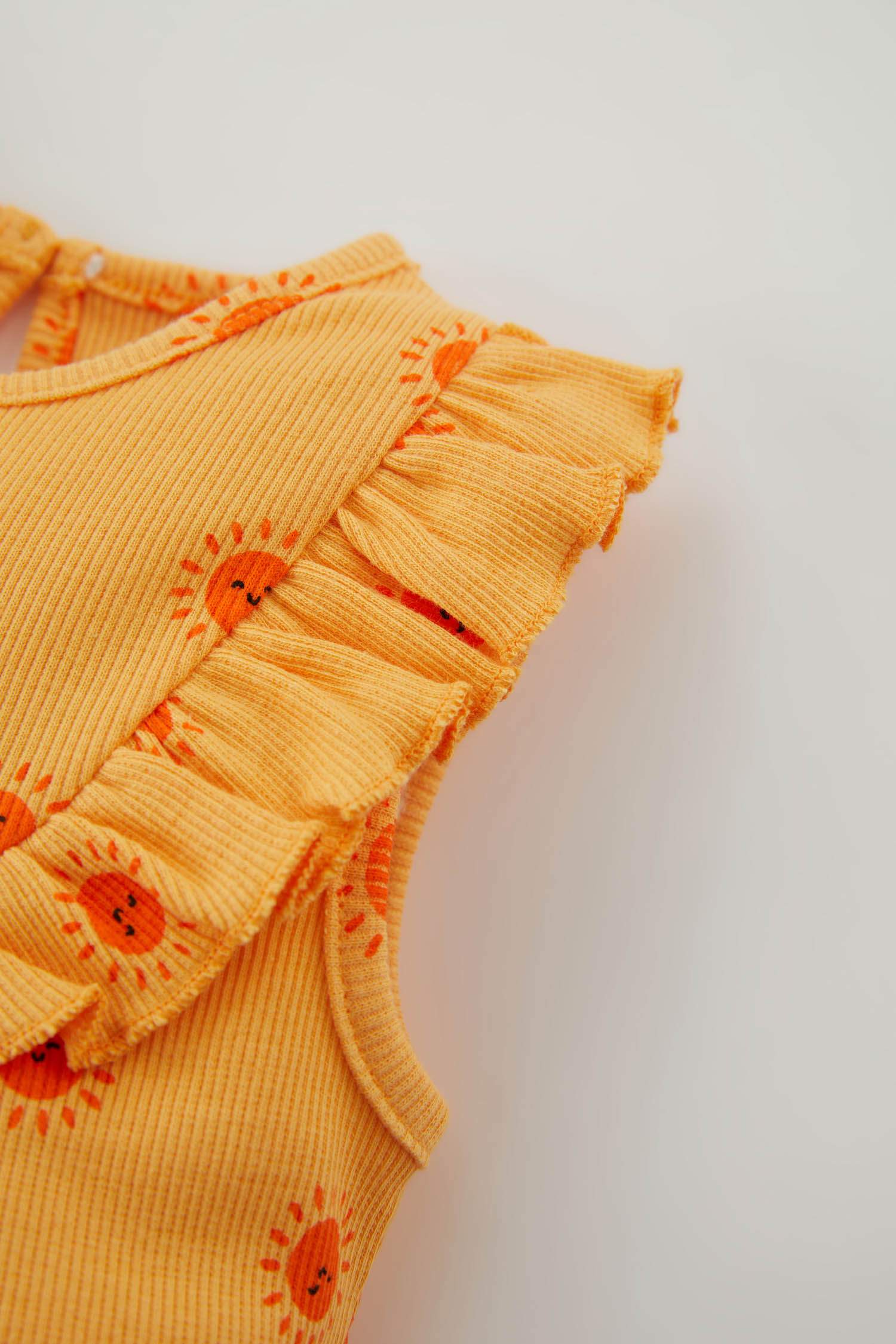 Сәби Қыз көңілді риб Комбинезон