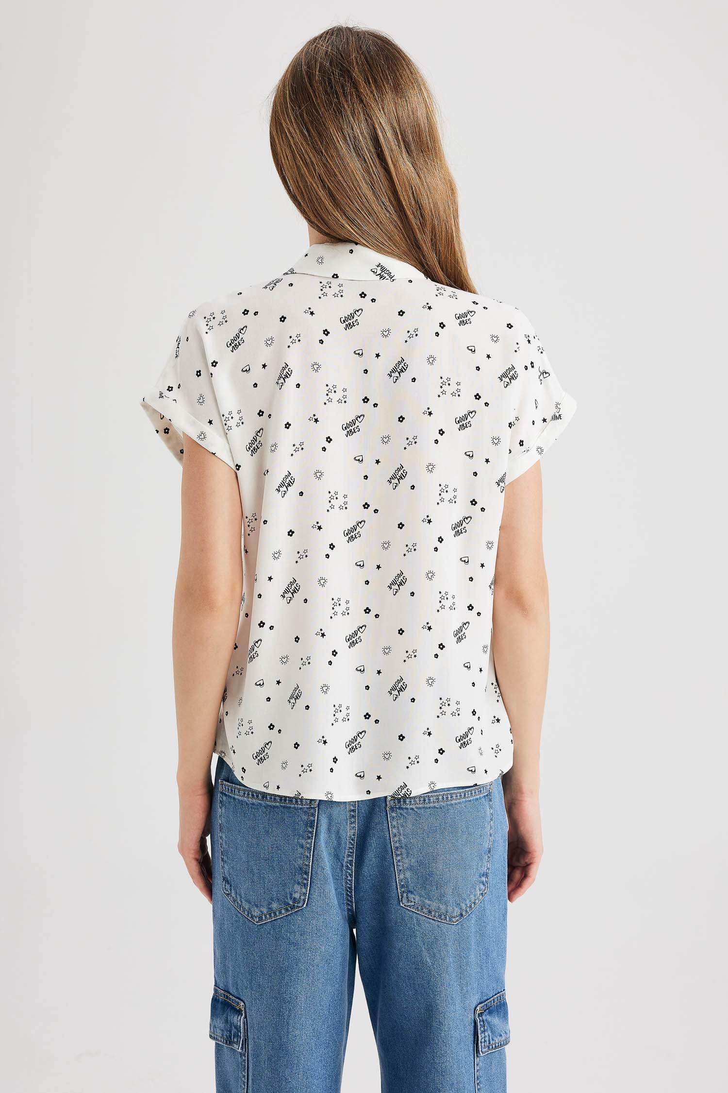 Regular Fit Printed Short Sleeve Shirt