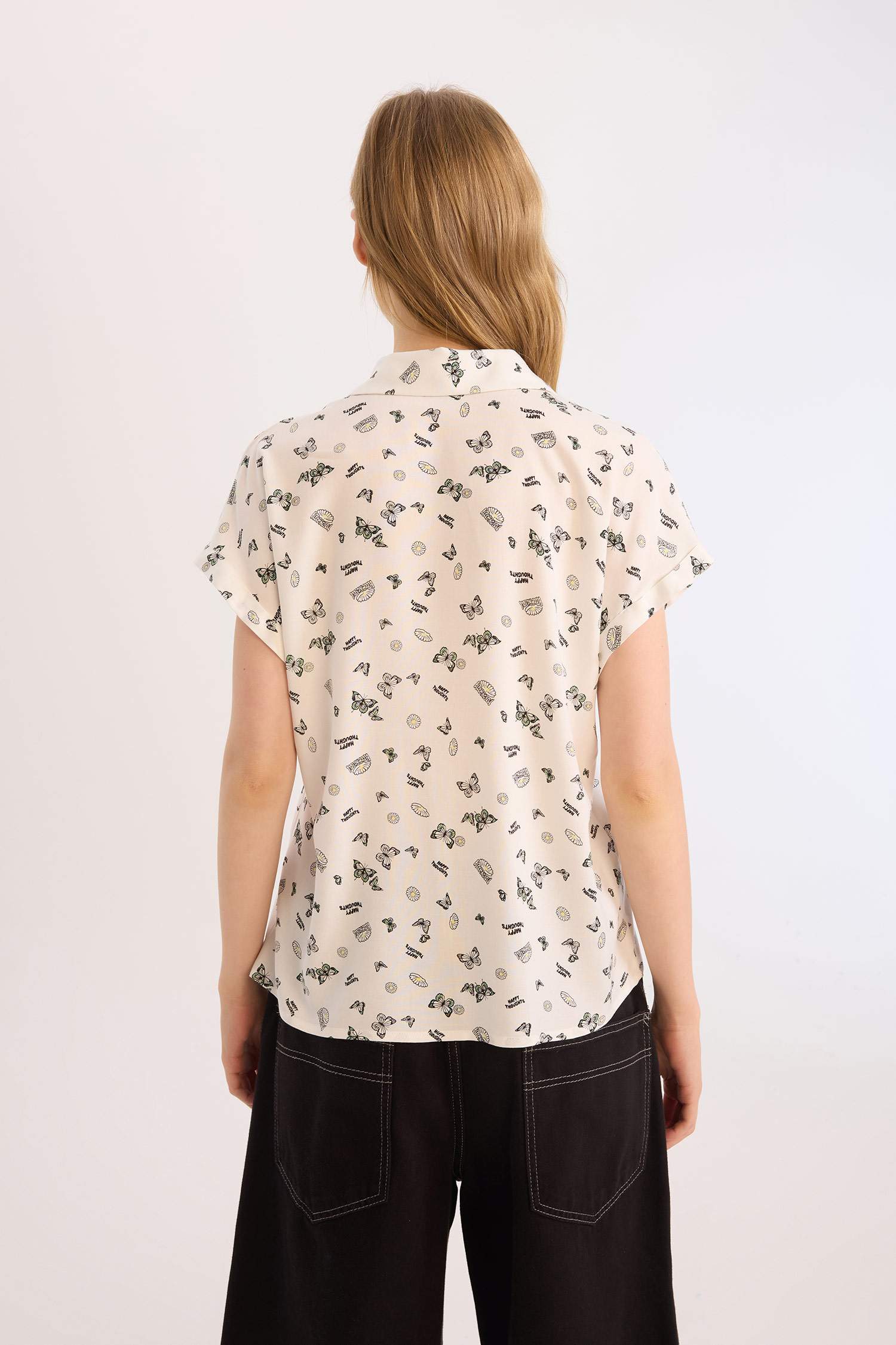 Chemise en viscose à manches courtes Coupe régulière - Coool