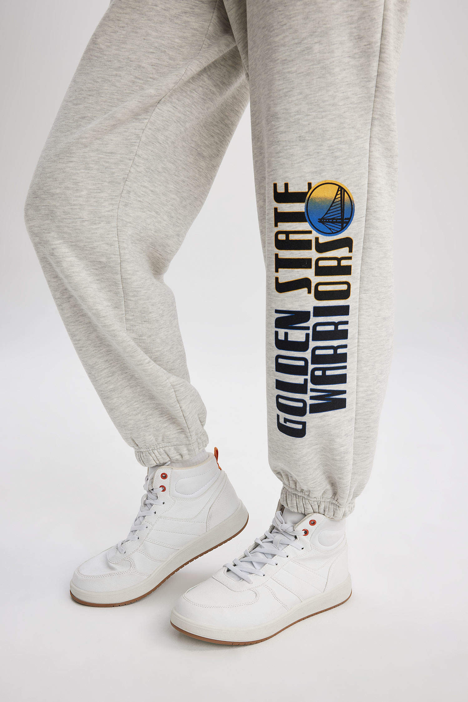 Grey Woman Defacto Fit NBA Golden State Warriors Oversize Fit ...