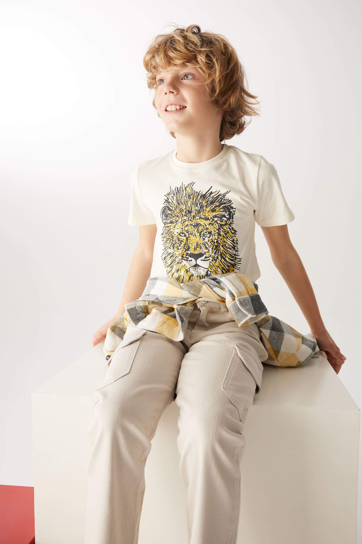 Футболка стандартного кроя с принтом для мальчиков