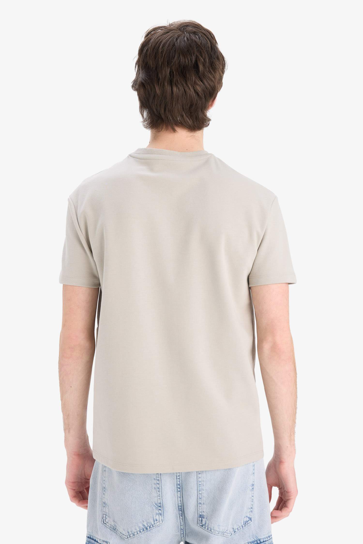 T-shirt en coton imprimé à col rond et manches courtes pour fille