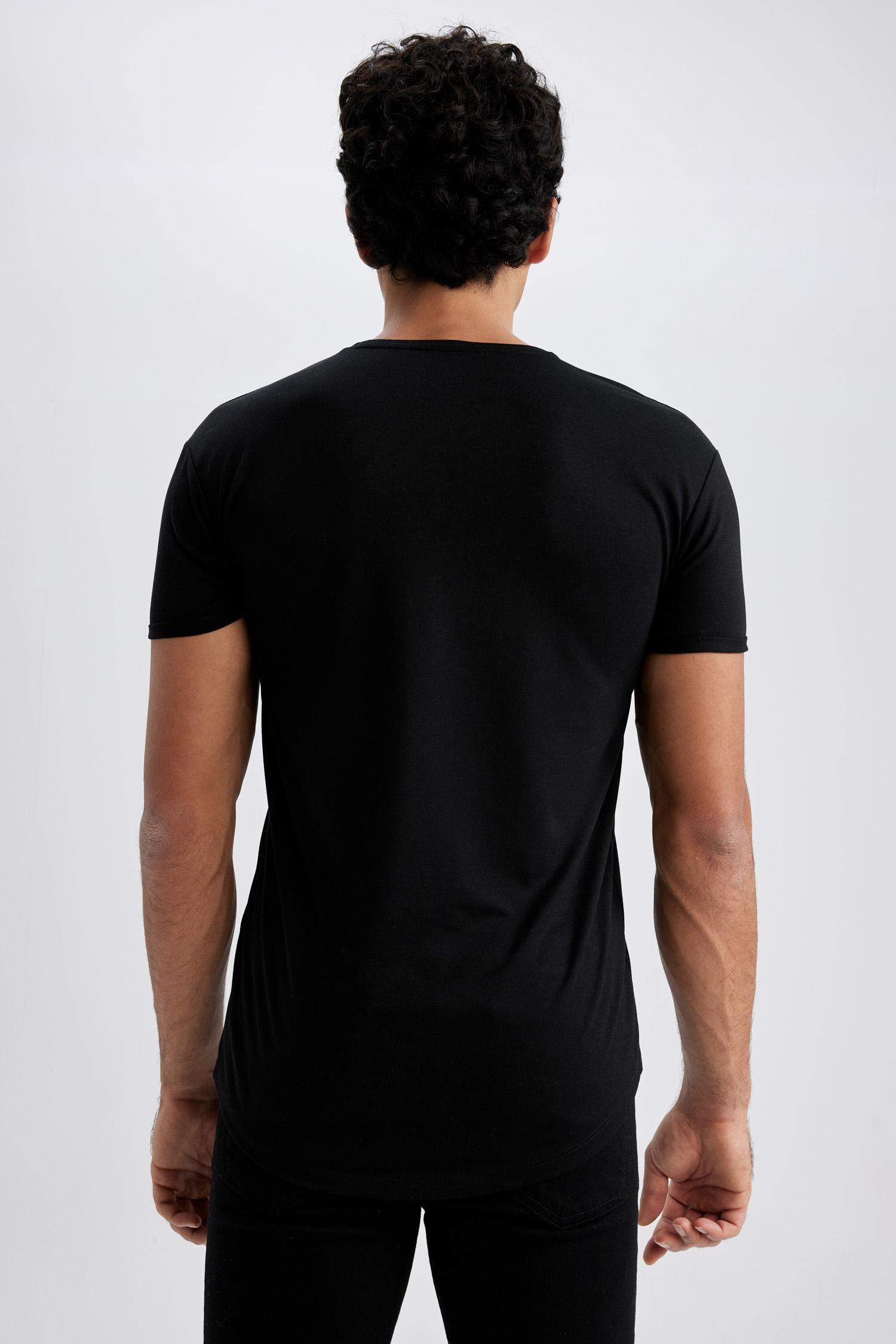 дөңгелек жаға минималл Қысқа жеңді футболка