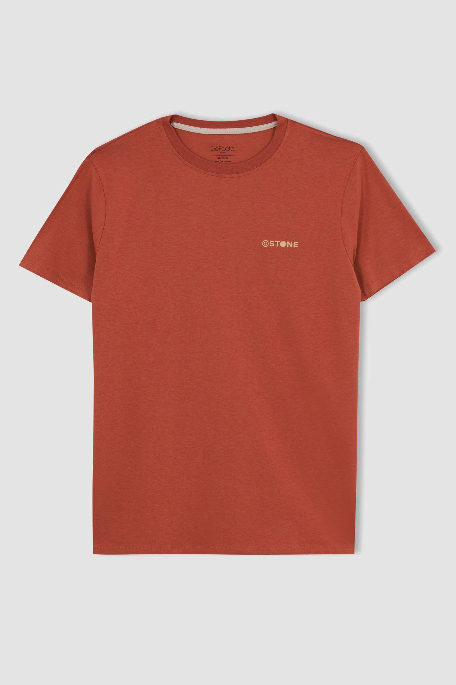 Slim Fit Crew Neck Printed T-Shirt