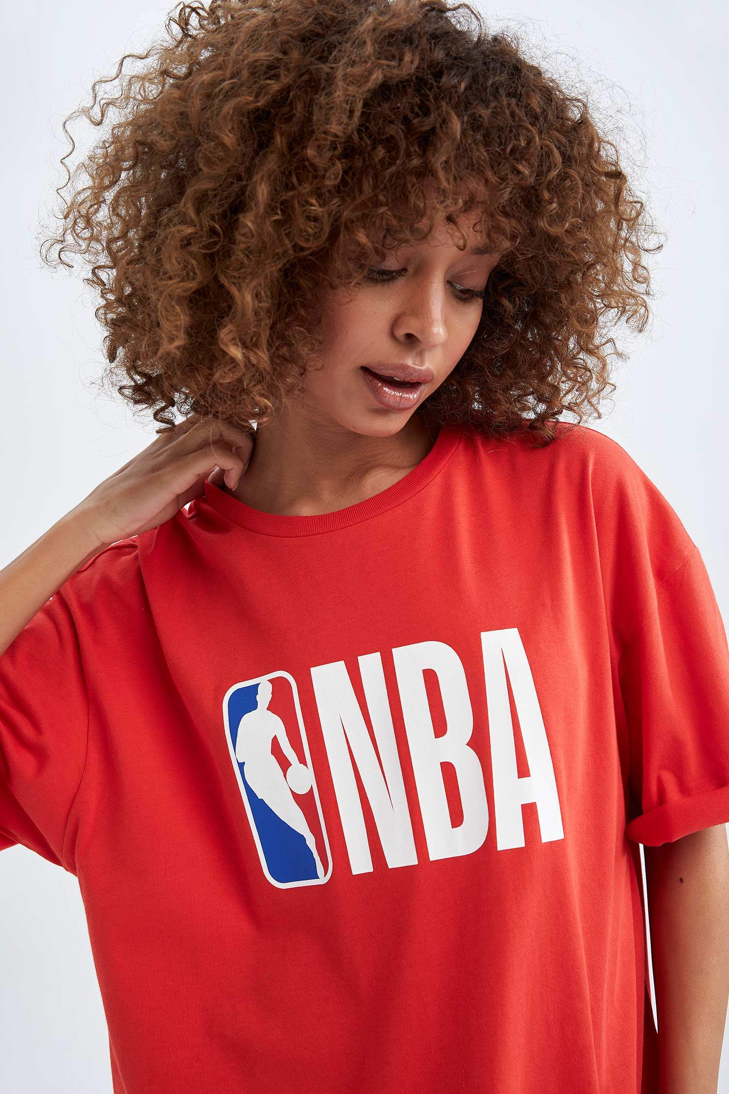 Defacto Fit NBA Boxy Fit Short Sleeve Sports T-Shirt
