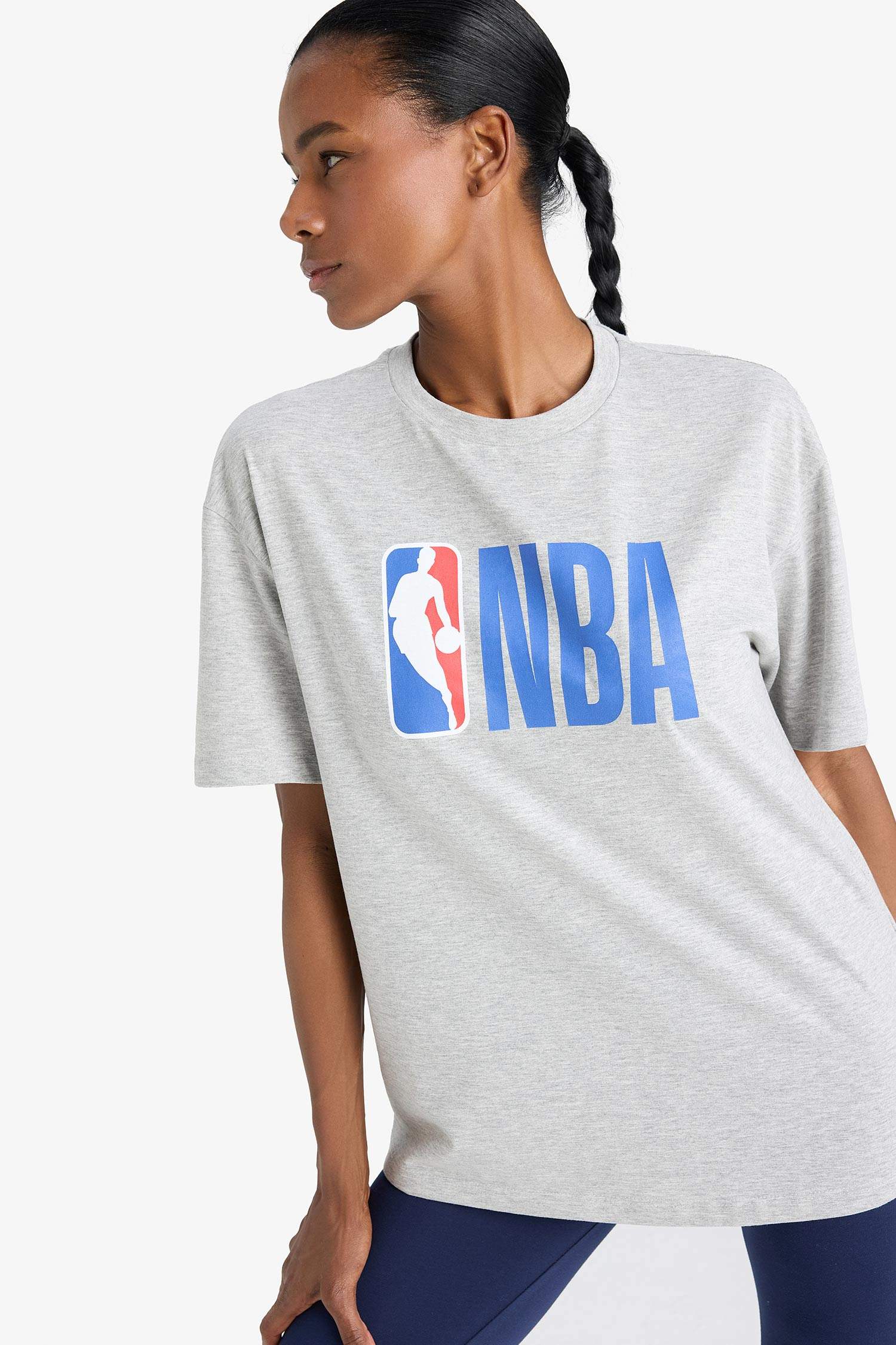 Boxy Fit Crew Neck Printed T-Shirt