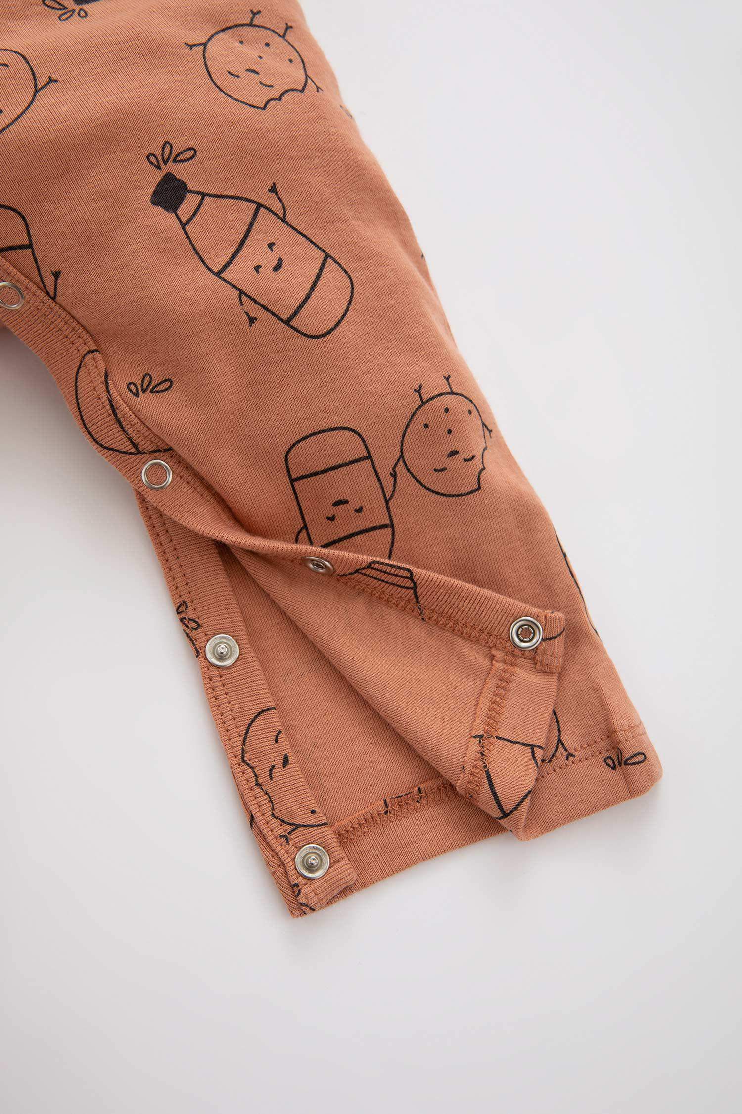 Baby Boy Ribbed Organic Cotton Jumpsuit