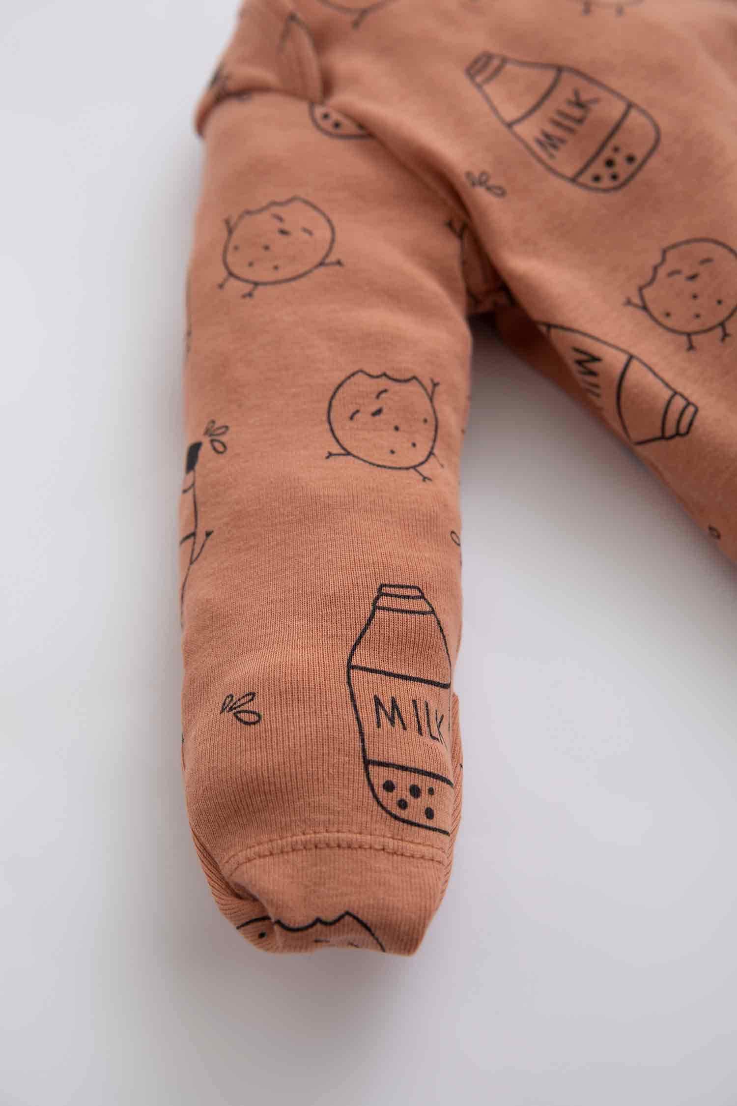 Baby Boy Ribbed Organic Cotton Jumpsuit