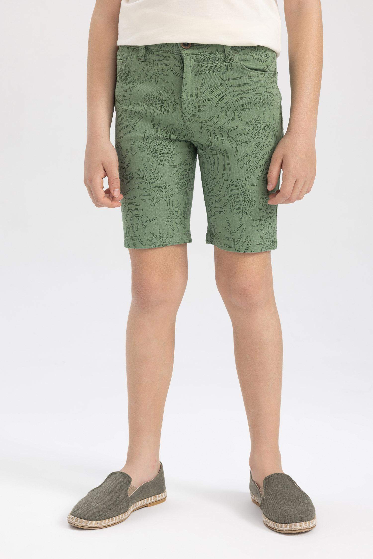 Boy Regular Fit Gabardine Shorts