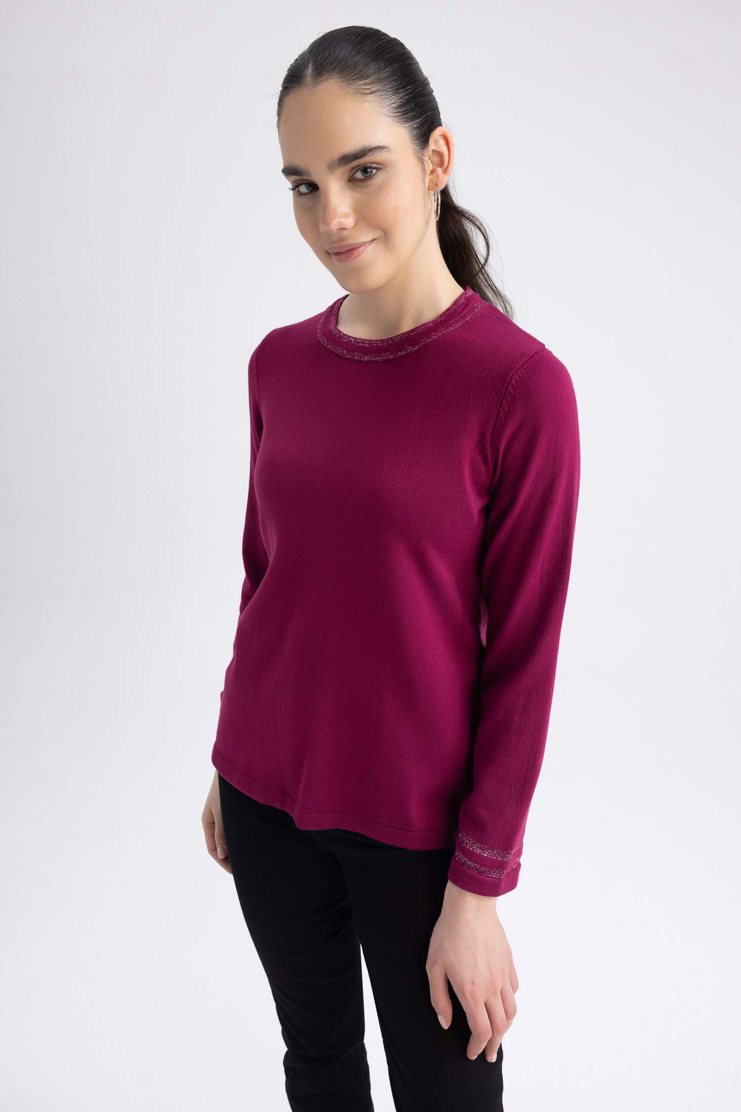 Regular Fit Crew Neck Pullover