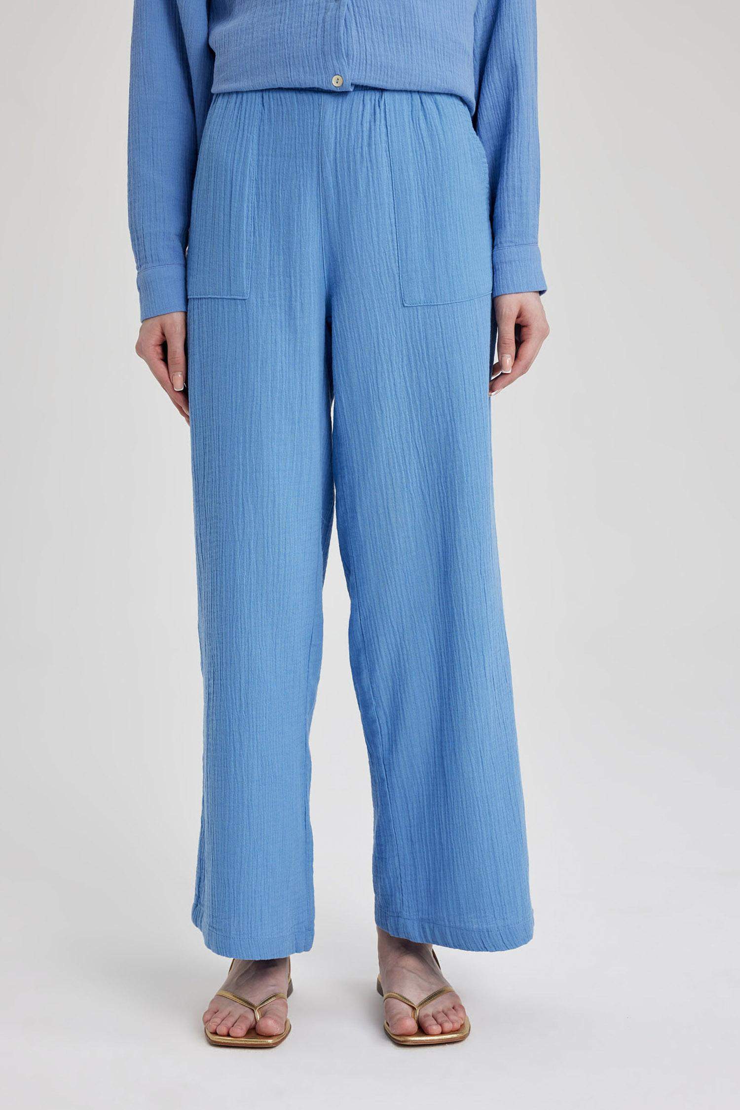 кең аяқ муслин Шалбар