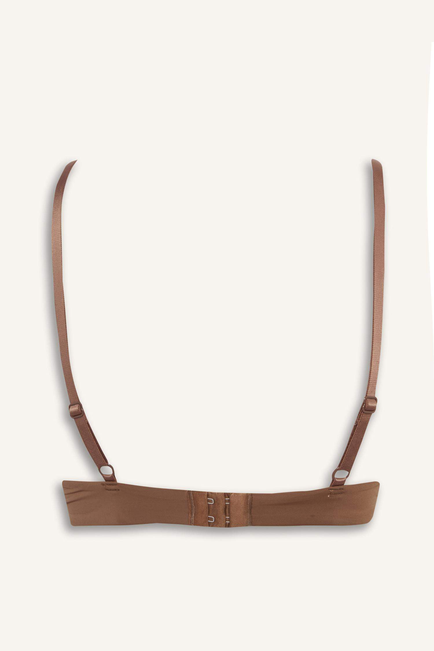 Push Up Micro Kaplı Yarım Dolgulu Balenli Tişört Bra Fall in Love