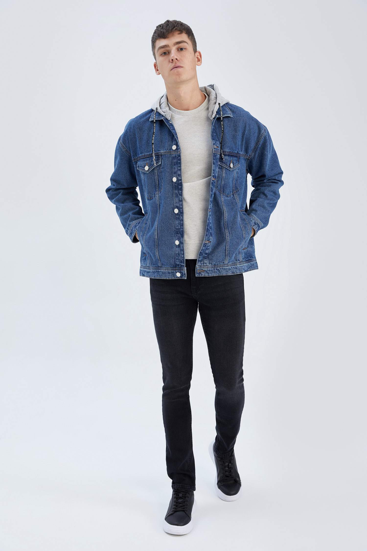 Oversize Fit Hooded Jacket