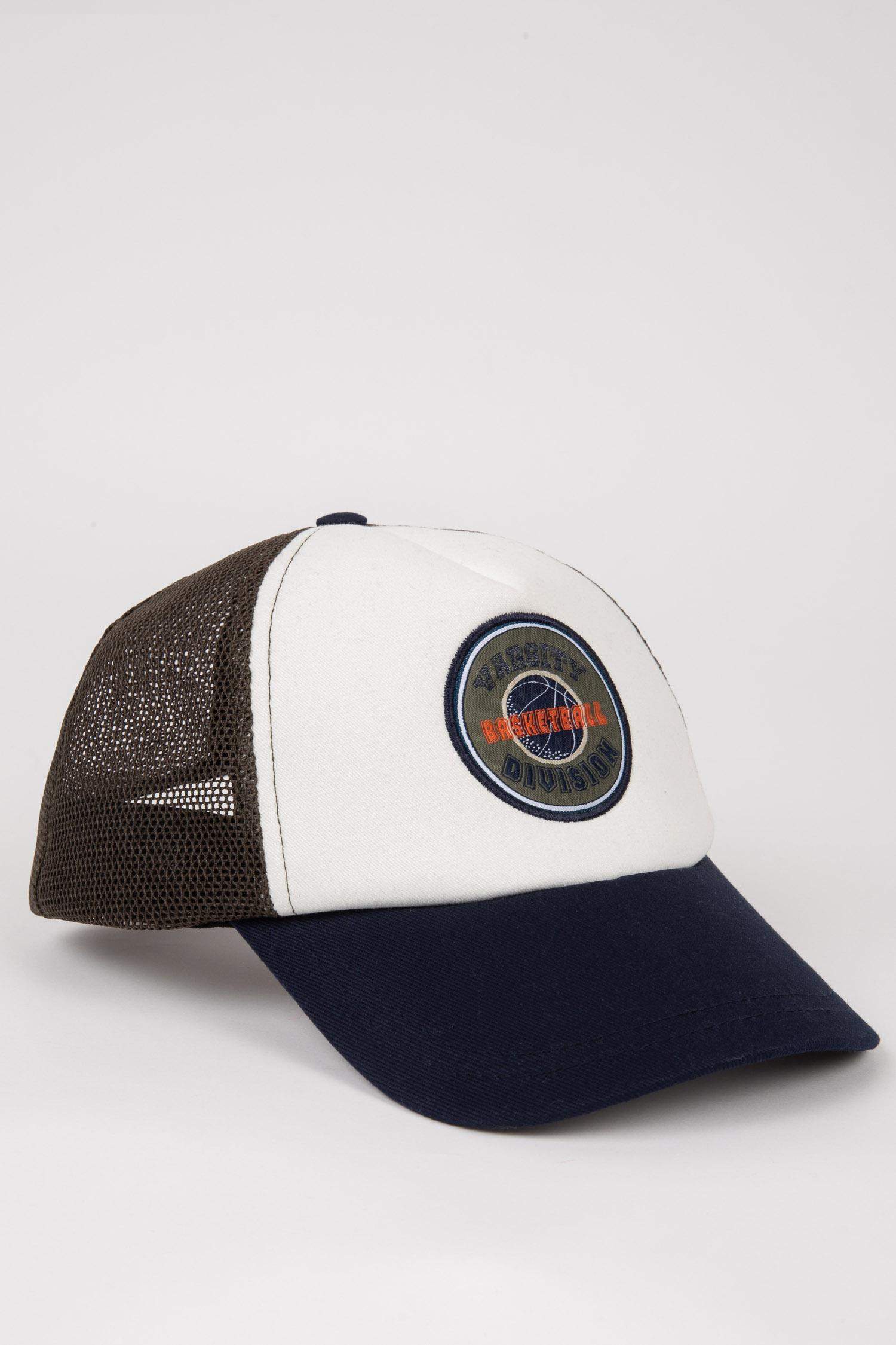 Erkek Etiket Baskılı Pamuklu Cap Şapka