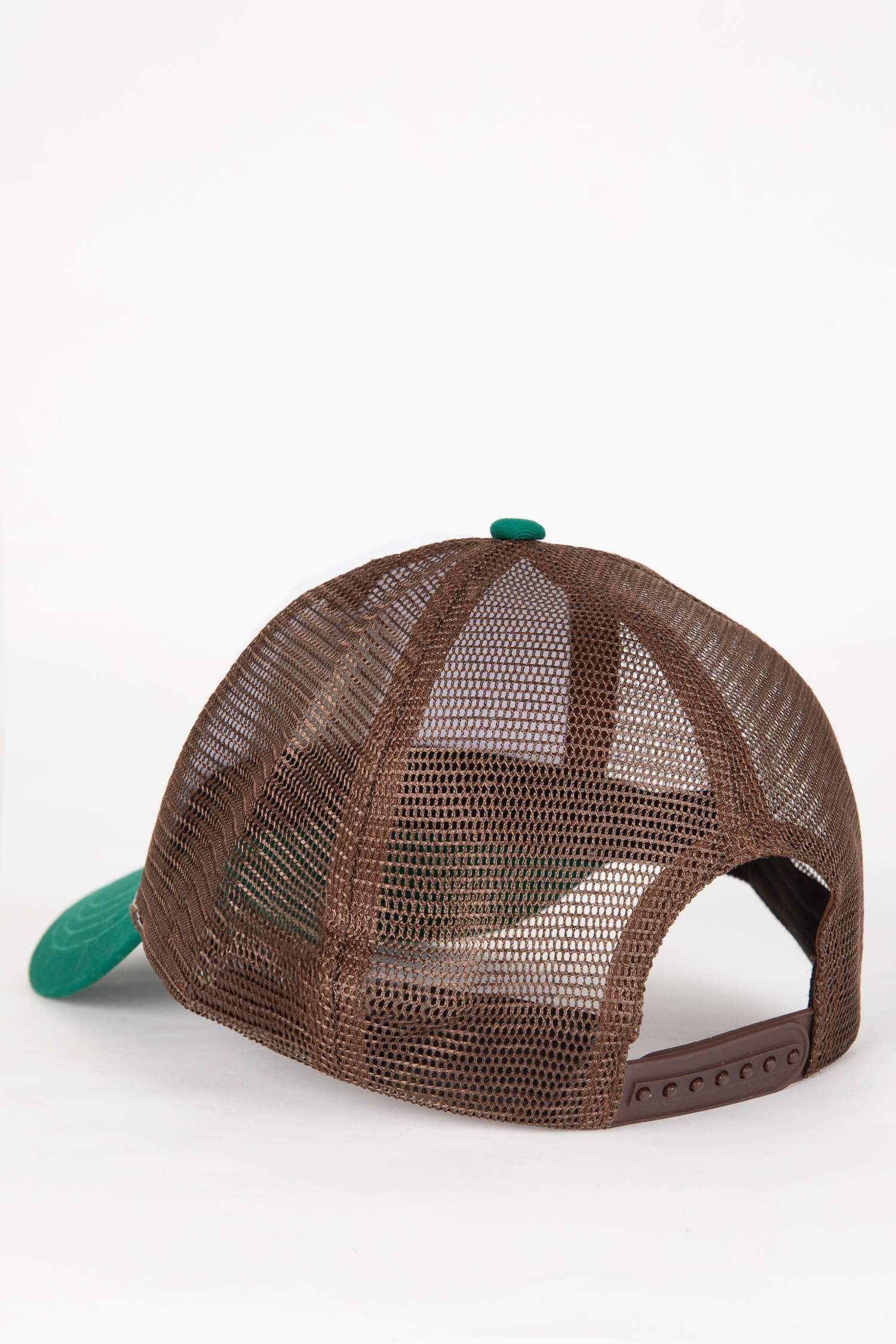 Erkek Etiket Baskılı Pamuklu Cap Şapka