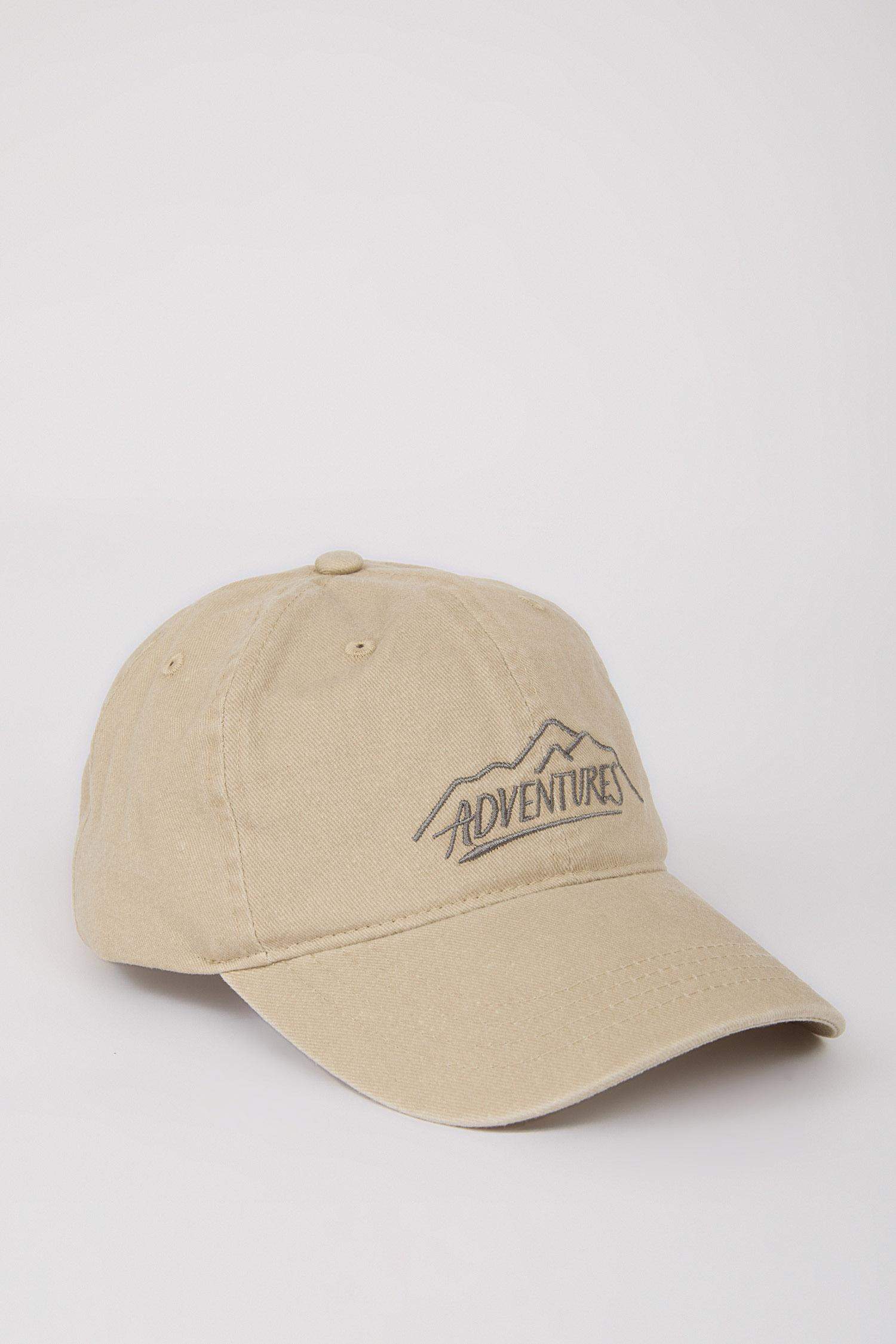 Erkek Nakışlı Jean Cap Şapka