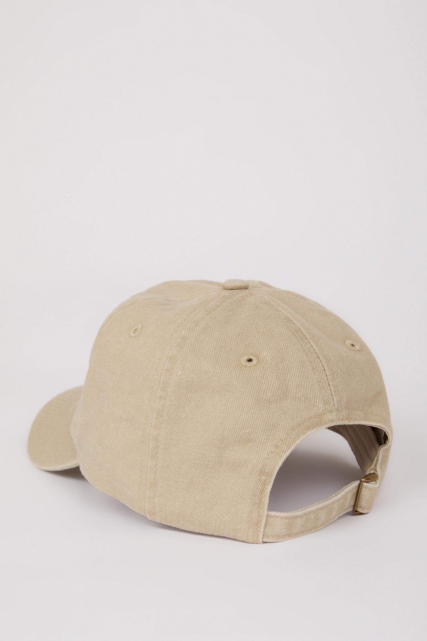 Erkek Nakışlı Jean Cap Şapka