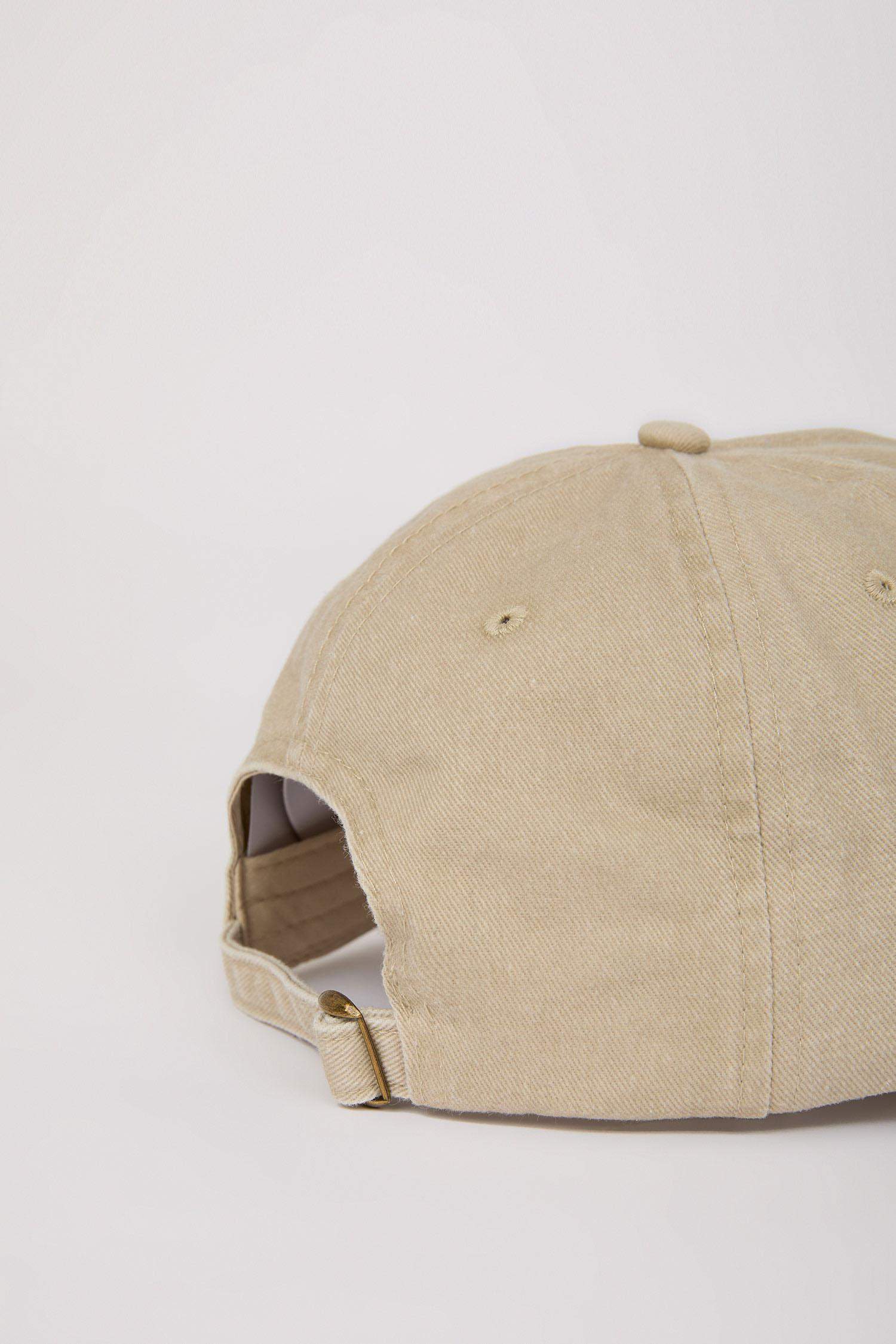 Erkek Nakışlı Jean Cap Şapka