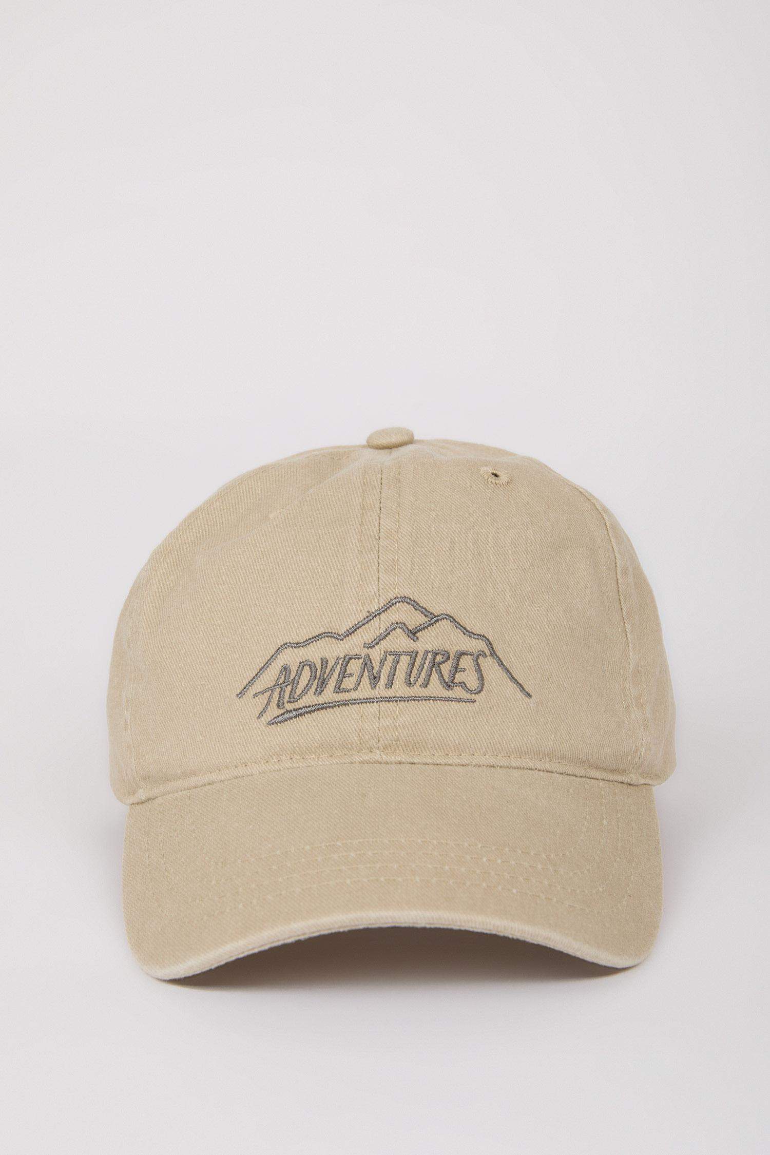 Erkek Nakışlı Jean Cap Şapka