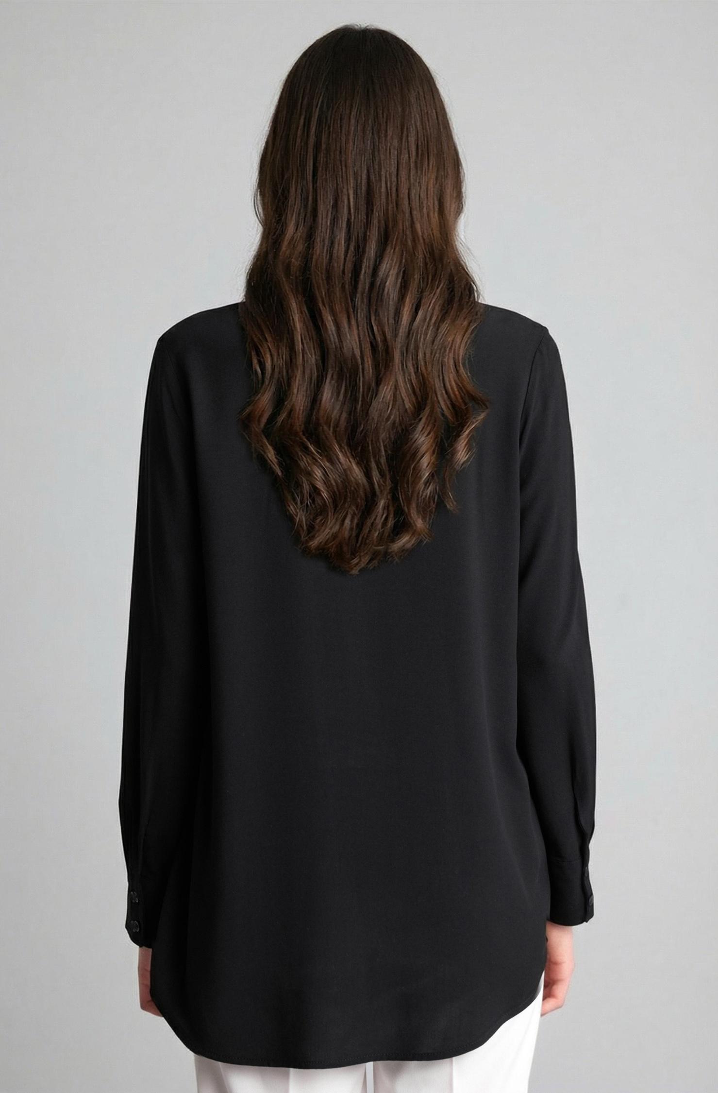 DeFacto Regular Fit Basic Gömlek Tunik görsel 5