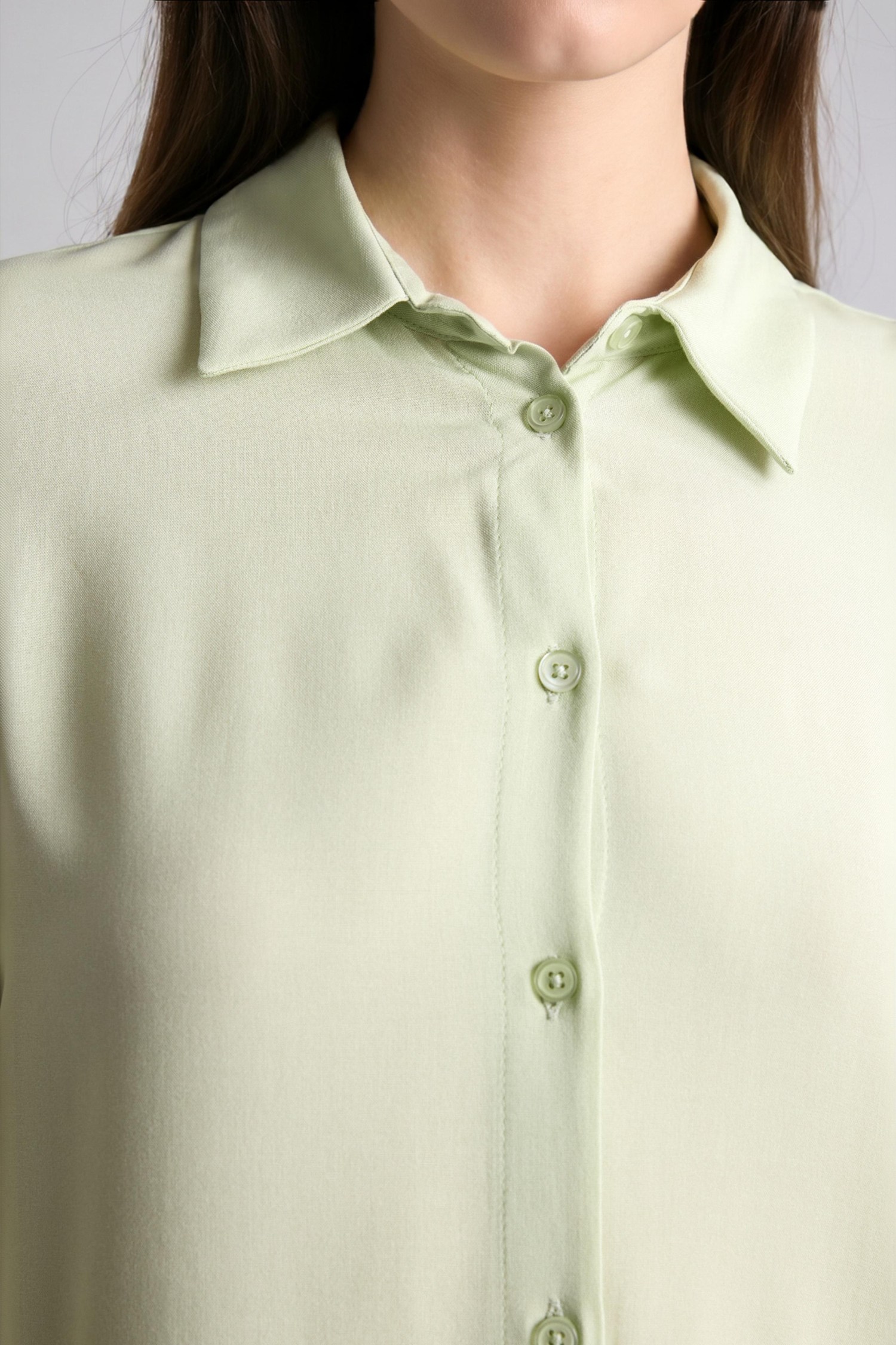 DeFacto Regular Fit Basic Gömlek Tunik görsel 4